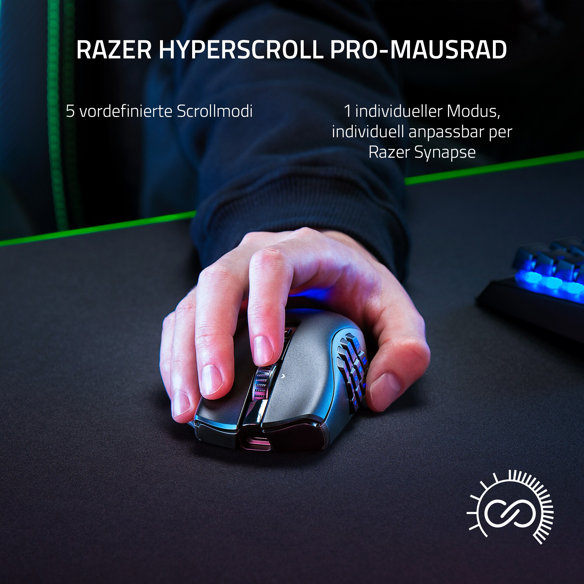 RAZER Naga V2 Pro Kabellose MMO Gaming Maus