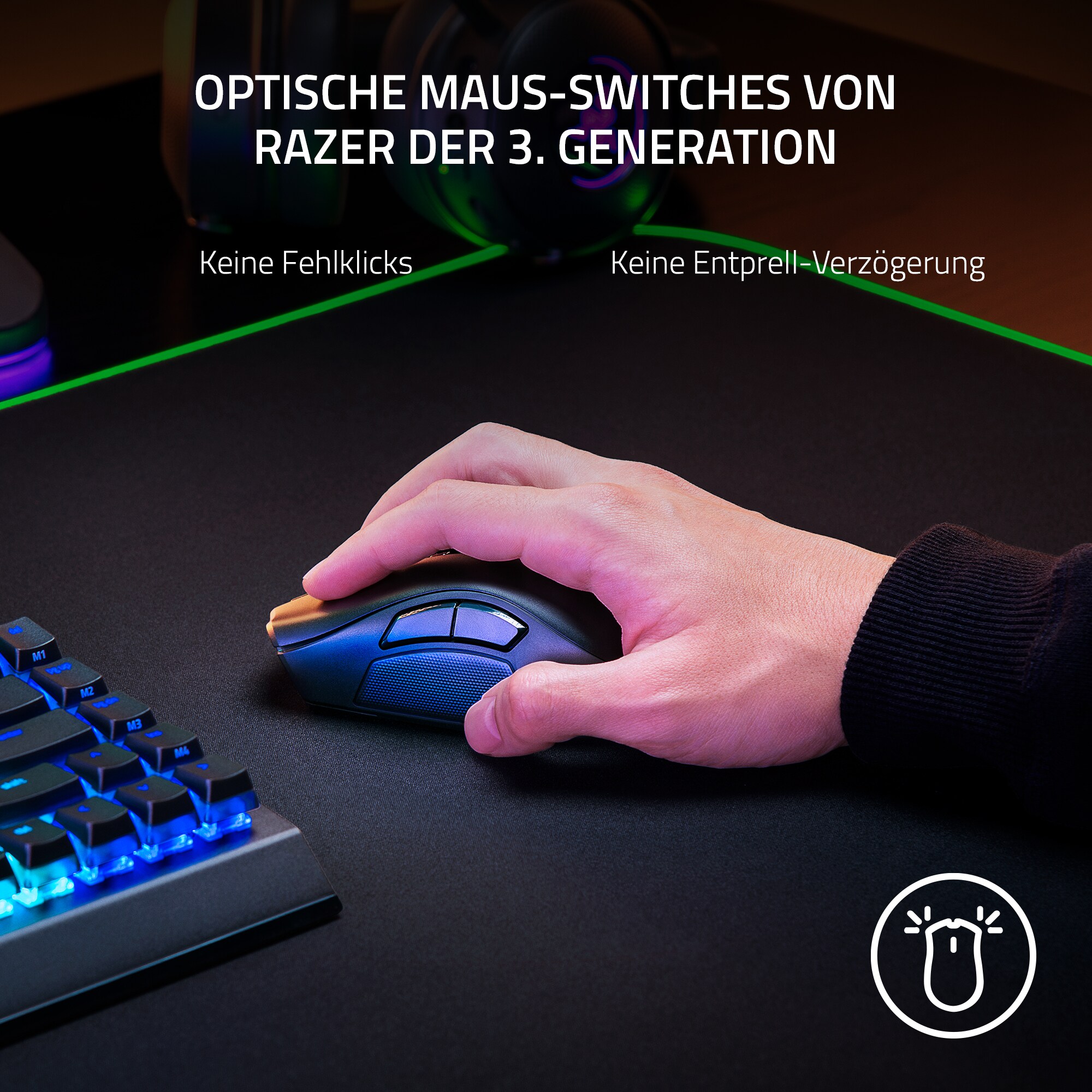 RAZER Naga V2 Pro Kabellose MMO Gaming Maus