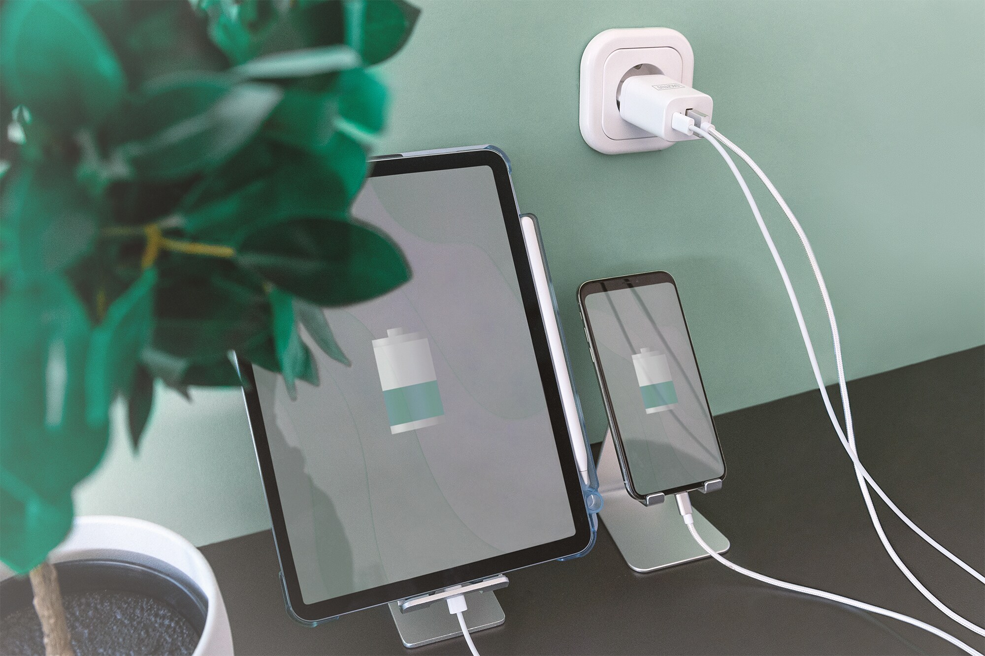 DIGITUS USB Ladegerät 1x USB-A / 1x USB-C, 30W