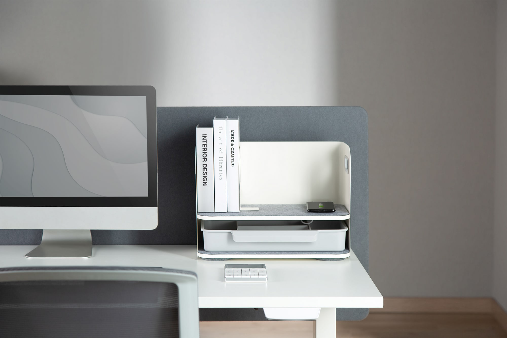 DIGITUS Desktop Organizer mit Qi-Ladegerät