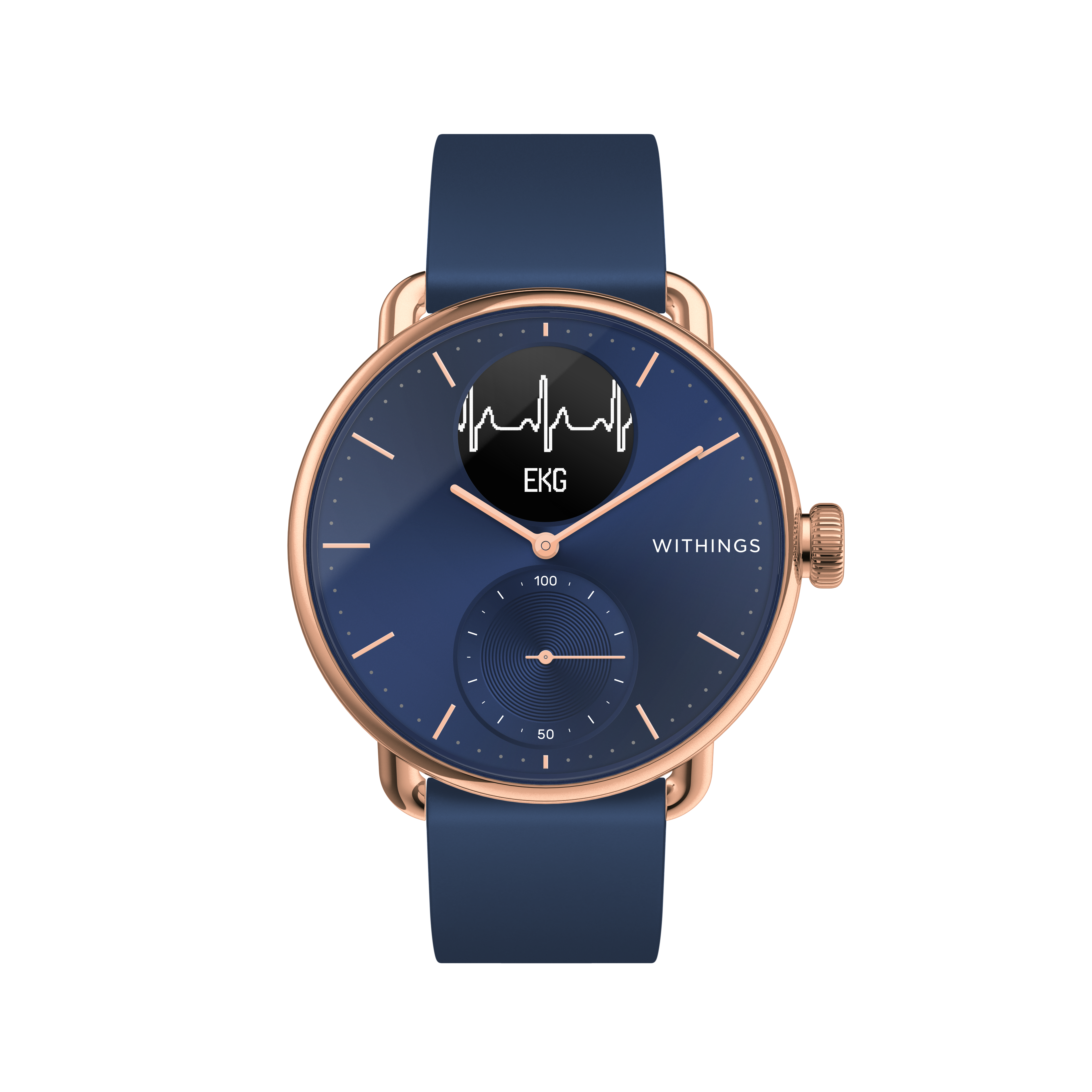 Withings ScanWatch 38 mm rosegold blue