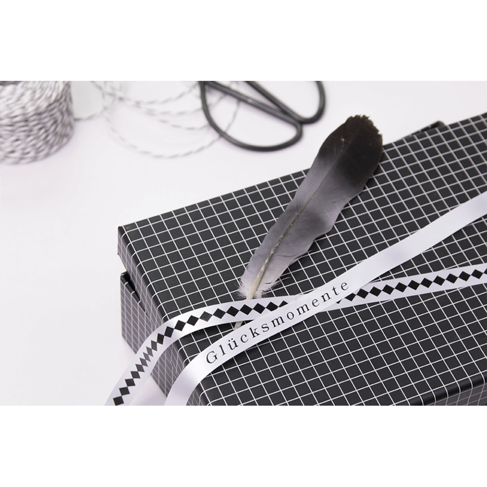 Brother TZe-R231 P-touch textiles Schriftband, schwarz auf weiß, 12mm x 4m