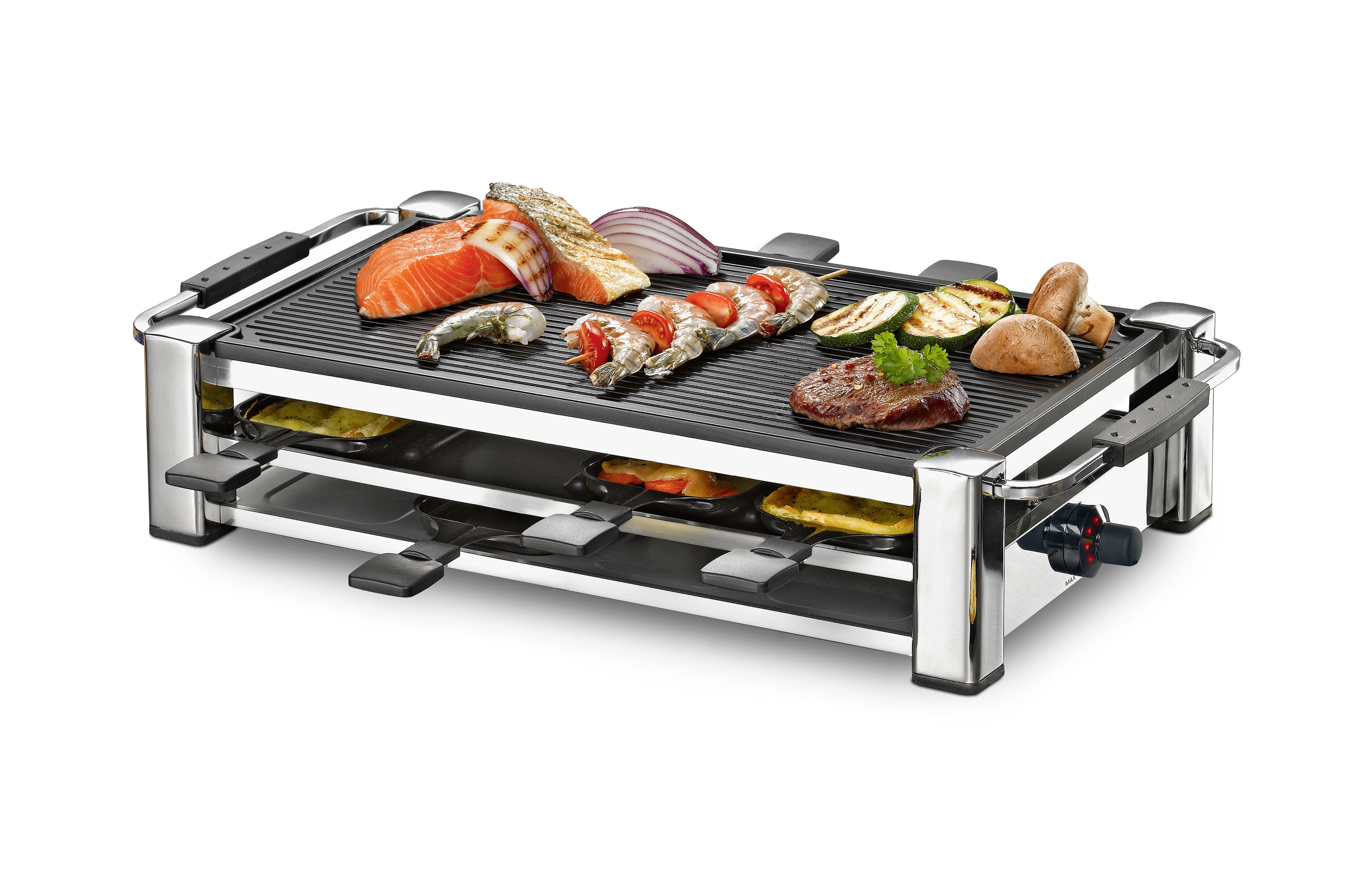 Rommelsbacher RCC 1500 Raclette-Grill Aluminium-Gehäuse