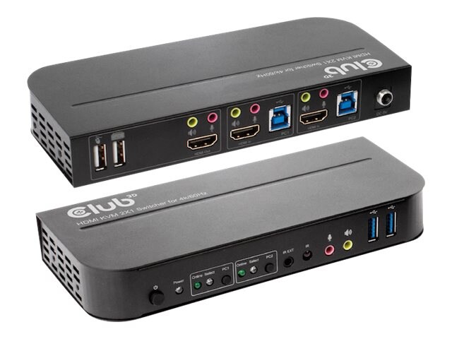 Club 3D HDMI KVM Switch für Dual HDMI 4K60Hz