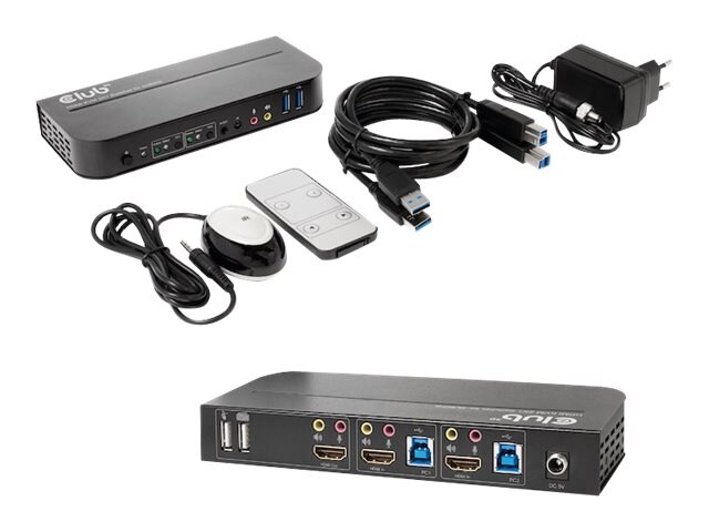 Club 3D HDMI KVM Switch für Dual HDMI 4K60Hz