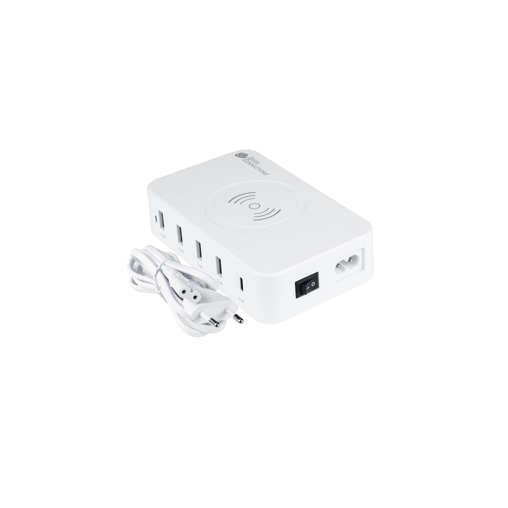 Good Connections USB-C / USB-A Desktop-Ladestation 60W 5-Port weiß