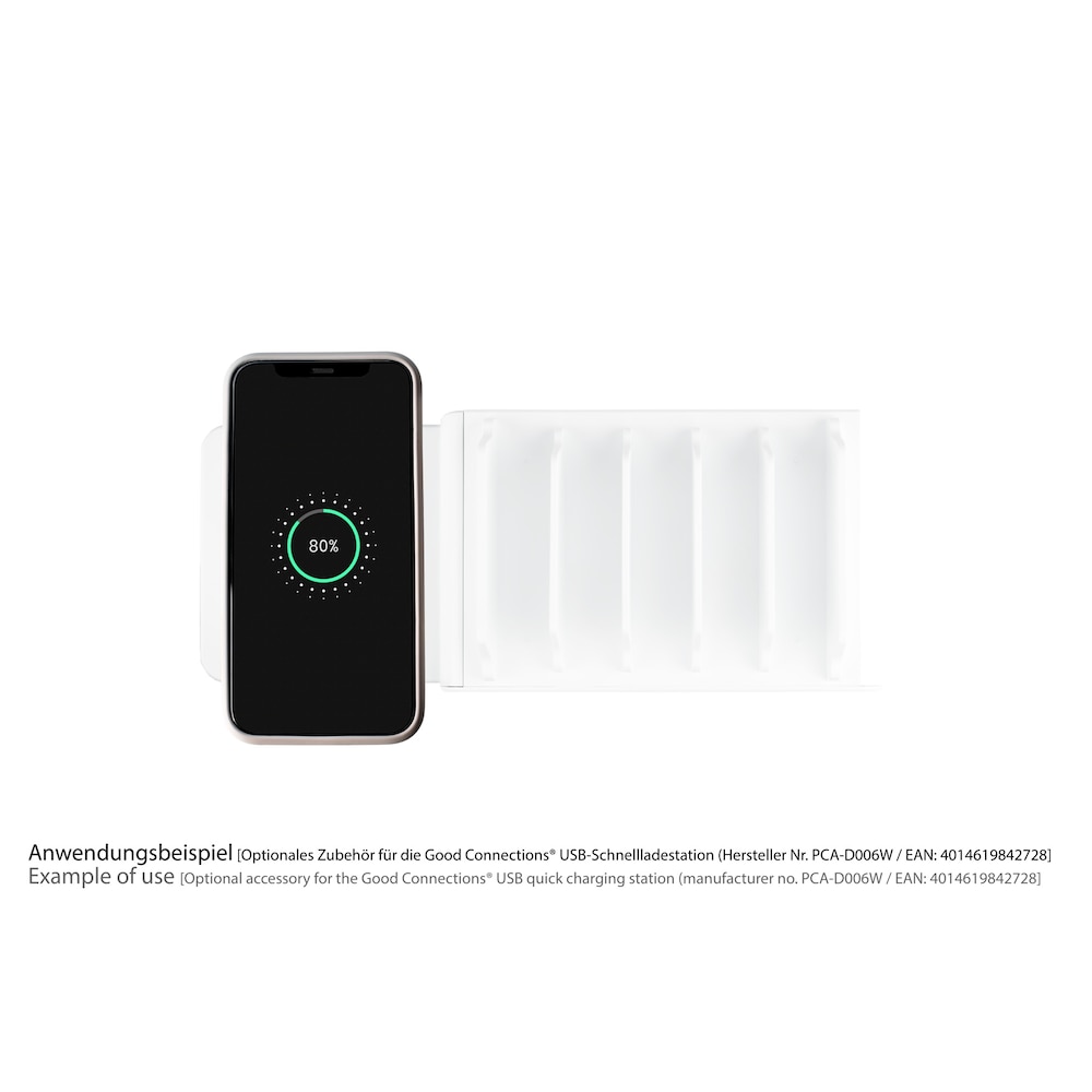 Good Connections Qi Wireless Charging Pad 15W für PCA-D006W (linke Seite)