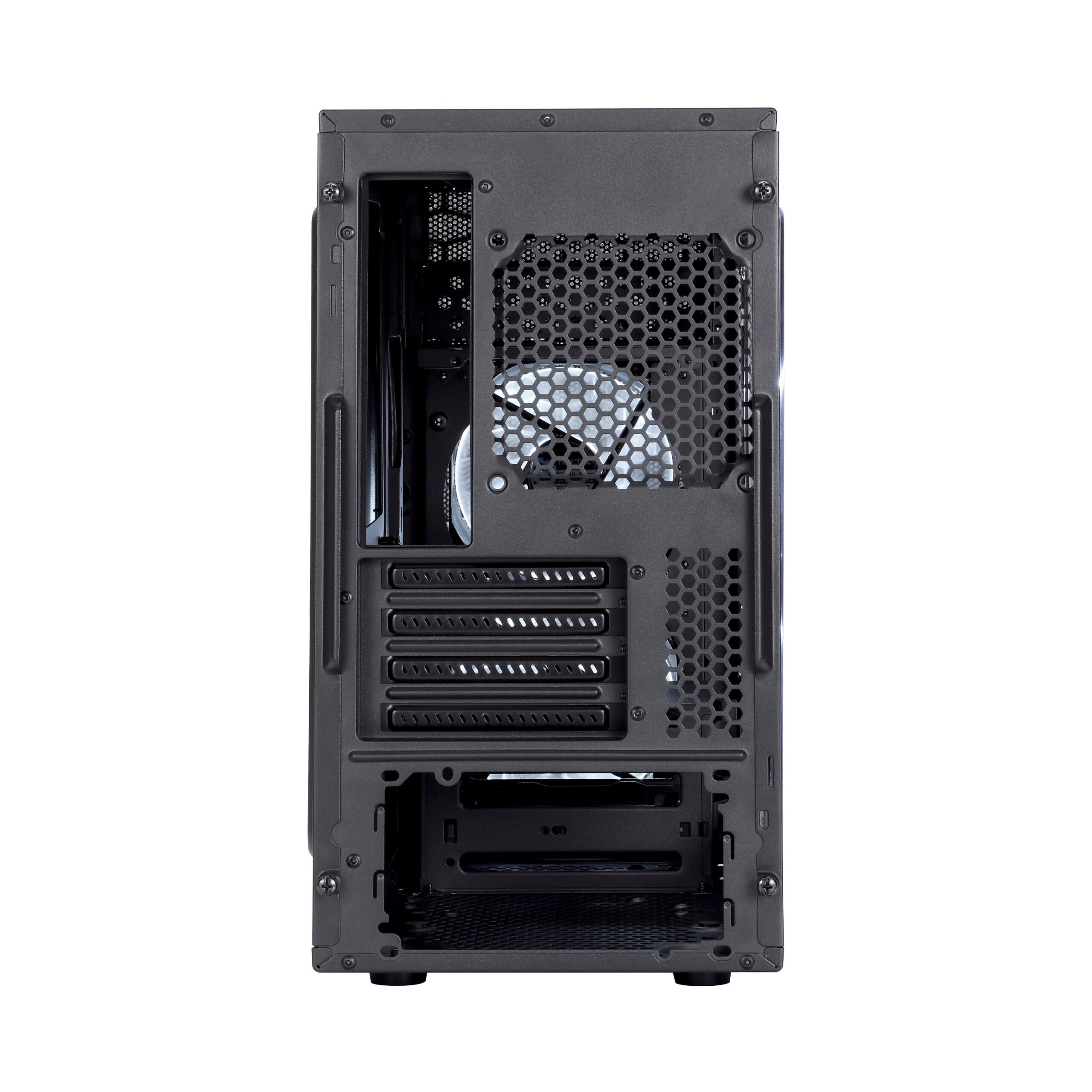 Fractal Design Focus G Mini ATX Gaming Gehäuse mit Seitenfenster, schwarz