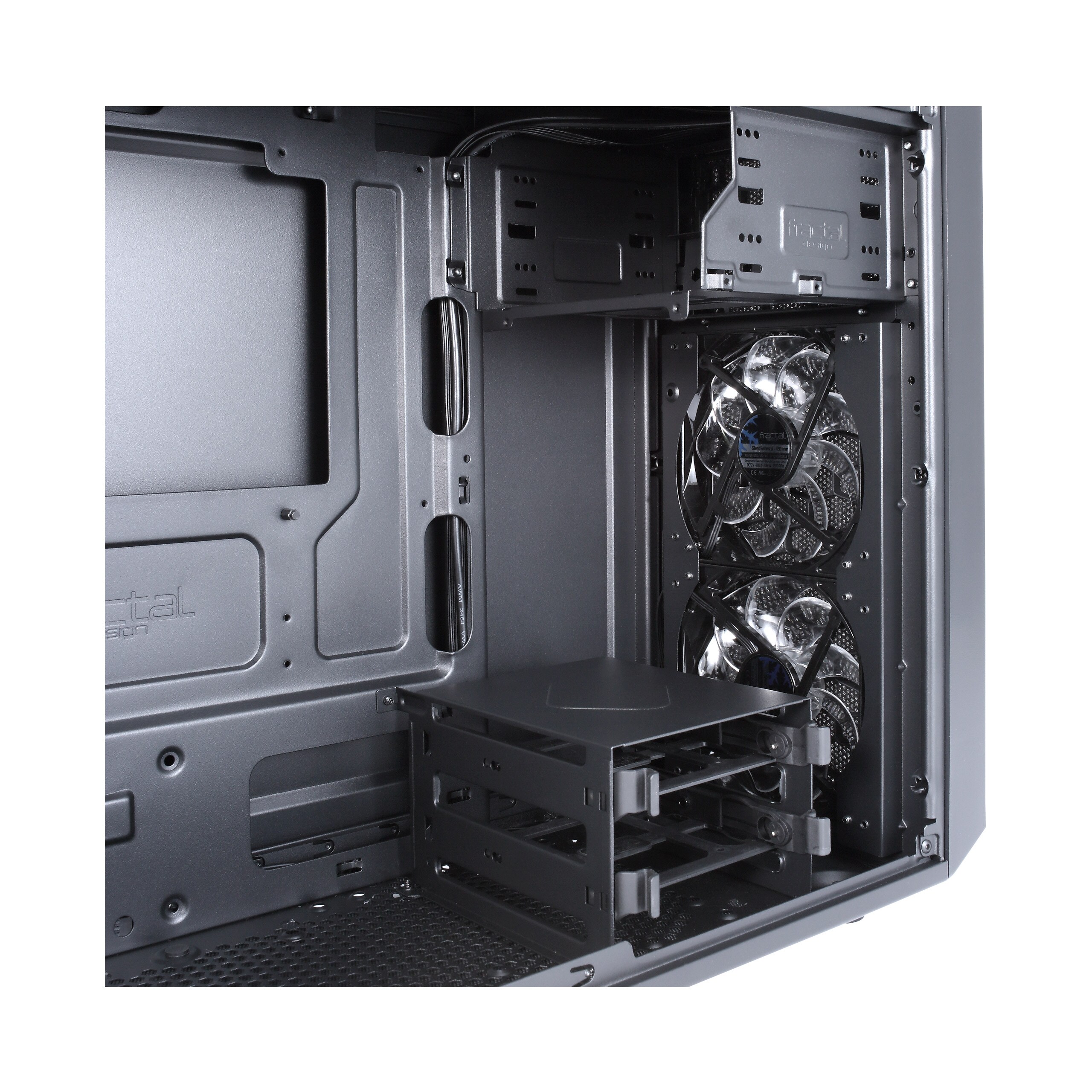 Fractal Design Focus G Mini ATX Gaming Gehäuse mit Seitenfenster, schwarz