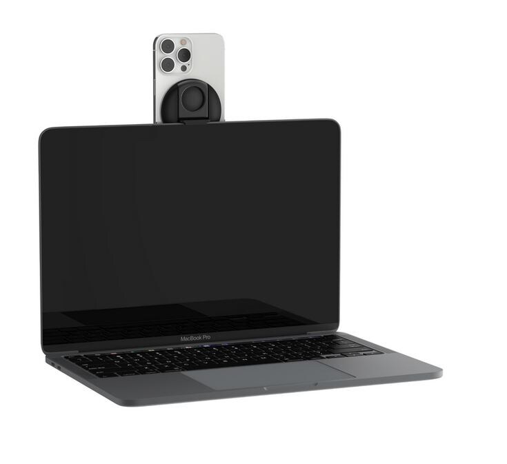 Belkin iPhone Mount mit MagSafe für Mac Notebooks schwarz