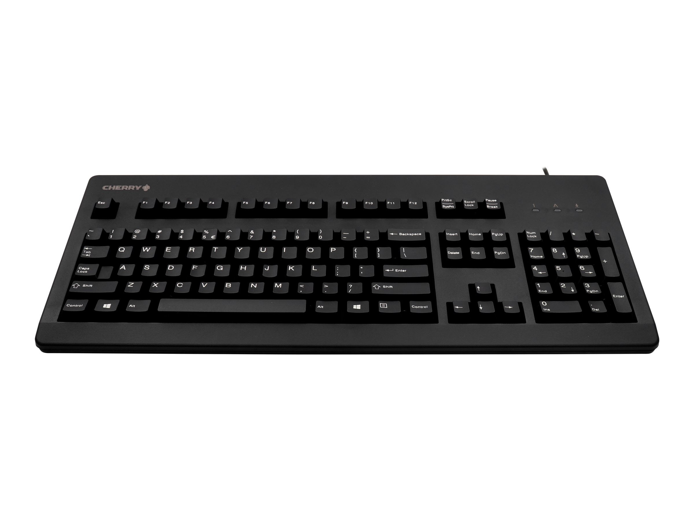 Cherry G80-3000 Kabelgebundene Tastatur US Layout mit Euro Symbol USB schwarz