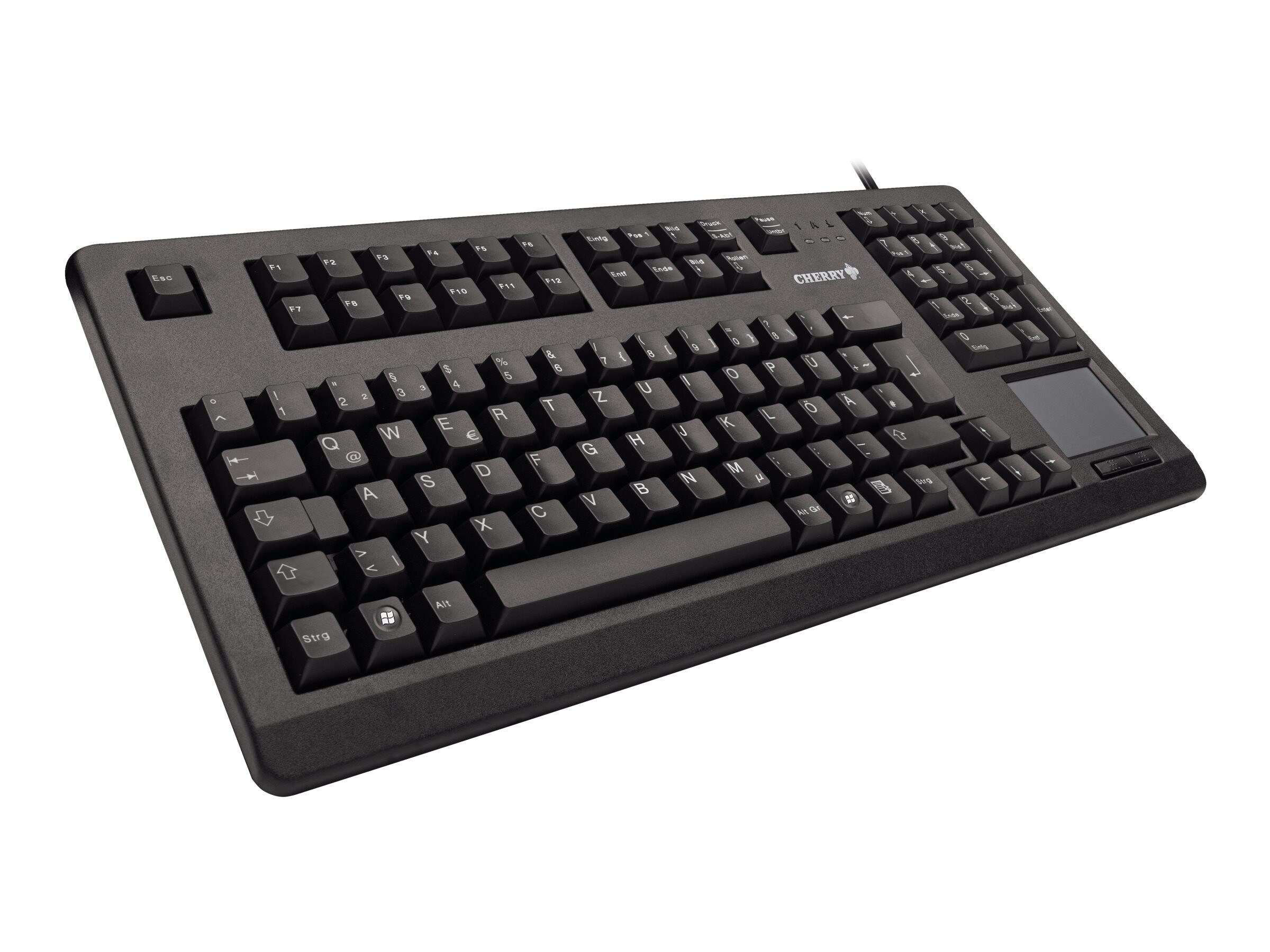 Cherry G80-11900 Touchboard Kabelgebundene Tastatur US Layout mit € Schwarz