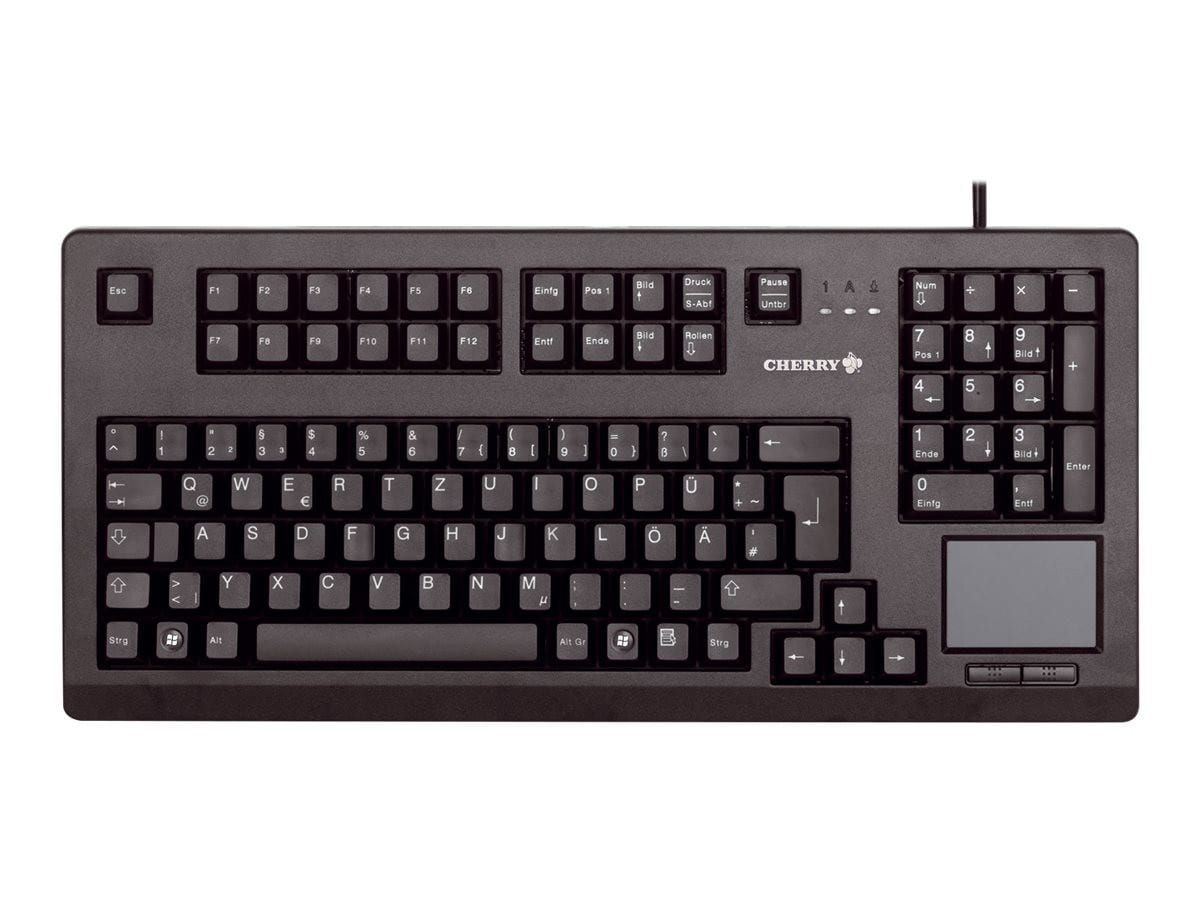 Cherry G80-11900 Touchboard Kabelgebundene Tastatur US Layout mit € Schwarz