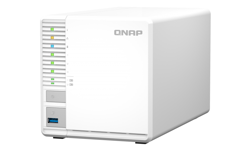 QNAP TS-364-4G NAS System 3-Bay 2,5GbE NAS mit M.2 SSD-Caching