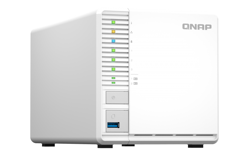 QNAP TS-364-4G NAS System 3-Bay 2,5GbE NAS mit M.2 SSD-Caching