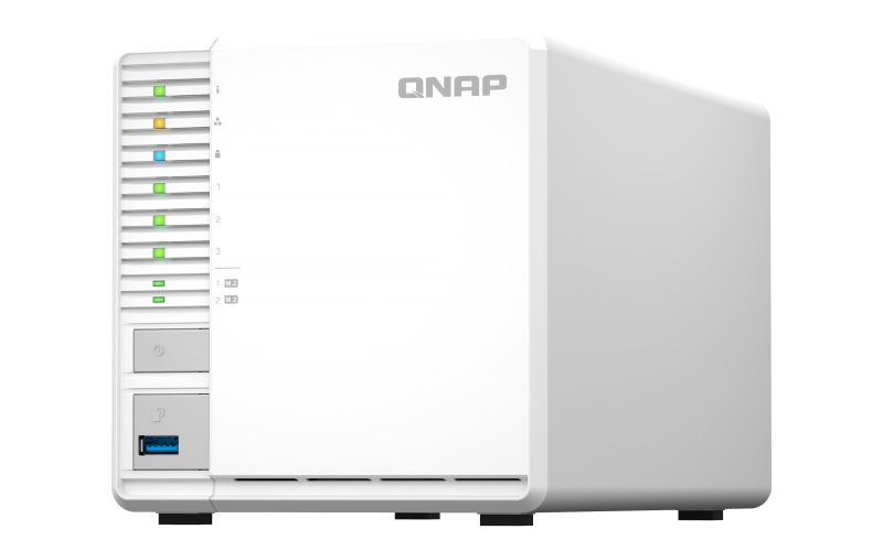 QNAP TS-364-4G NAS System 3-Bay 2,5GbE NAS mit M.2 SSD-Caching