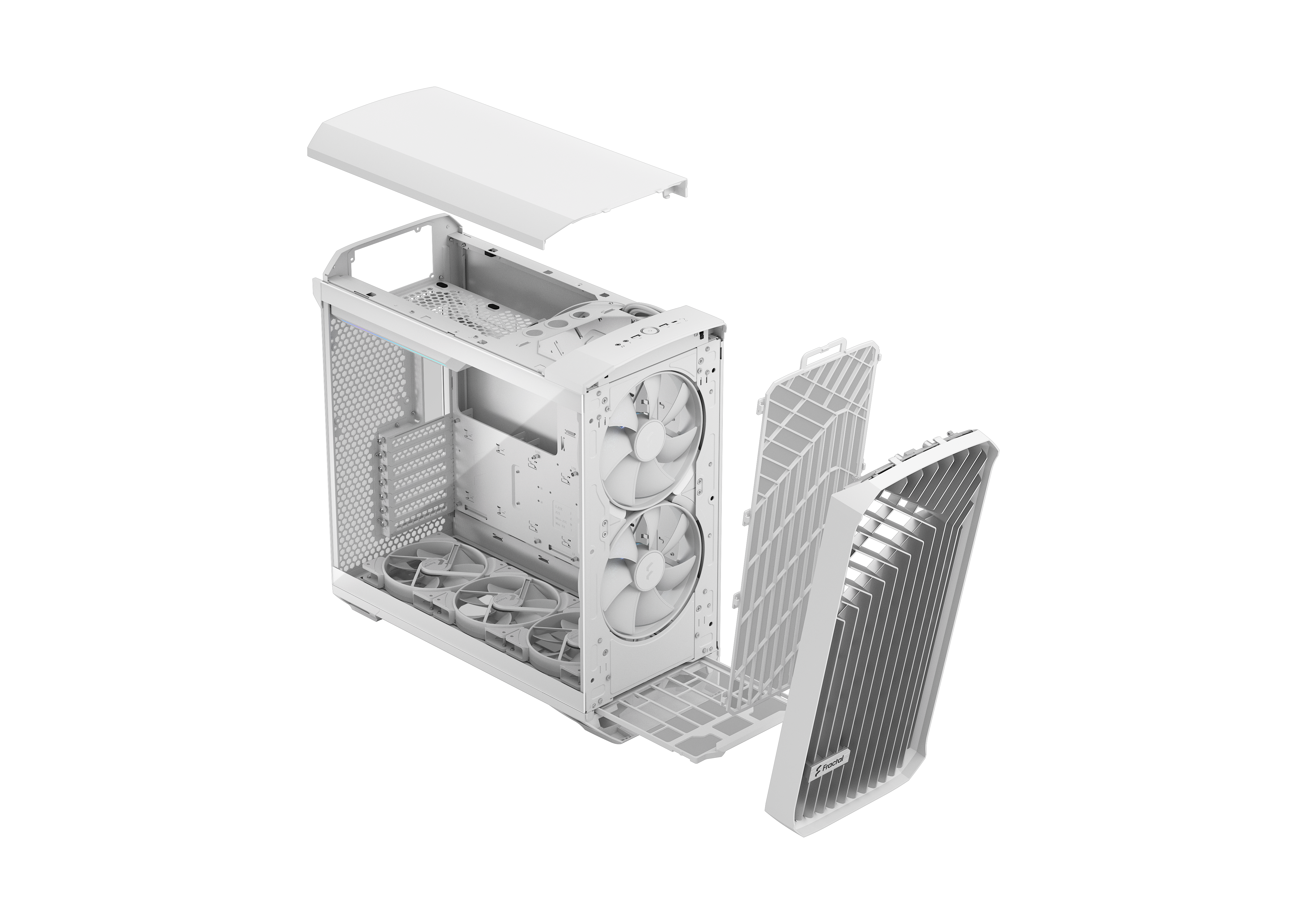 Fractal Design Torrent RGB White TG Clear Tint Gaming Gehäuse