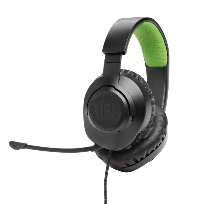 JBL Quantum 100X Over-Ear-Gaming-Headset, Schwarz/Grün