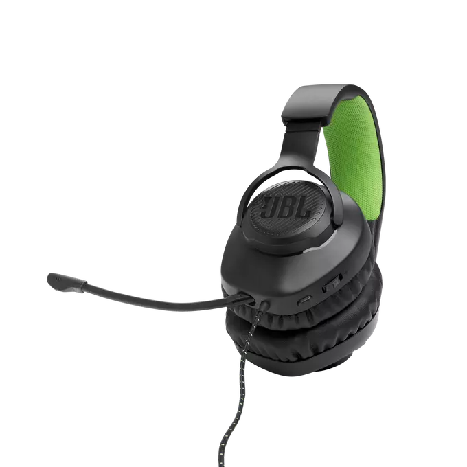 JBL Quantum 100X Over-Ear-Gaming-Headset, Schwarz/Grün