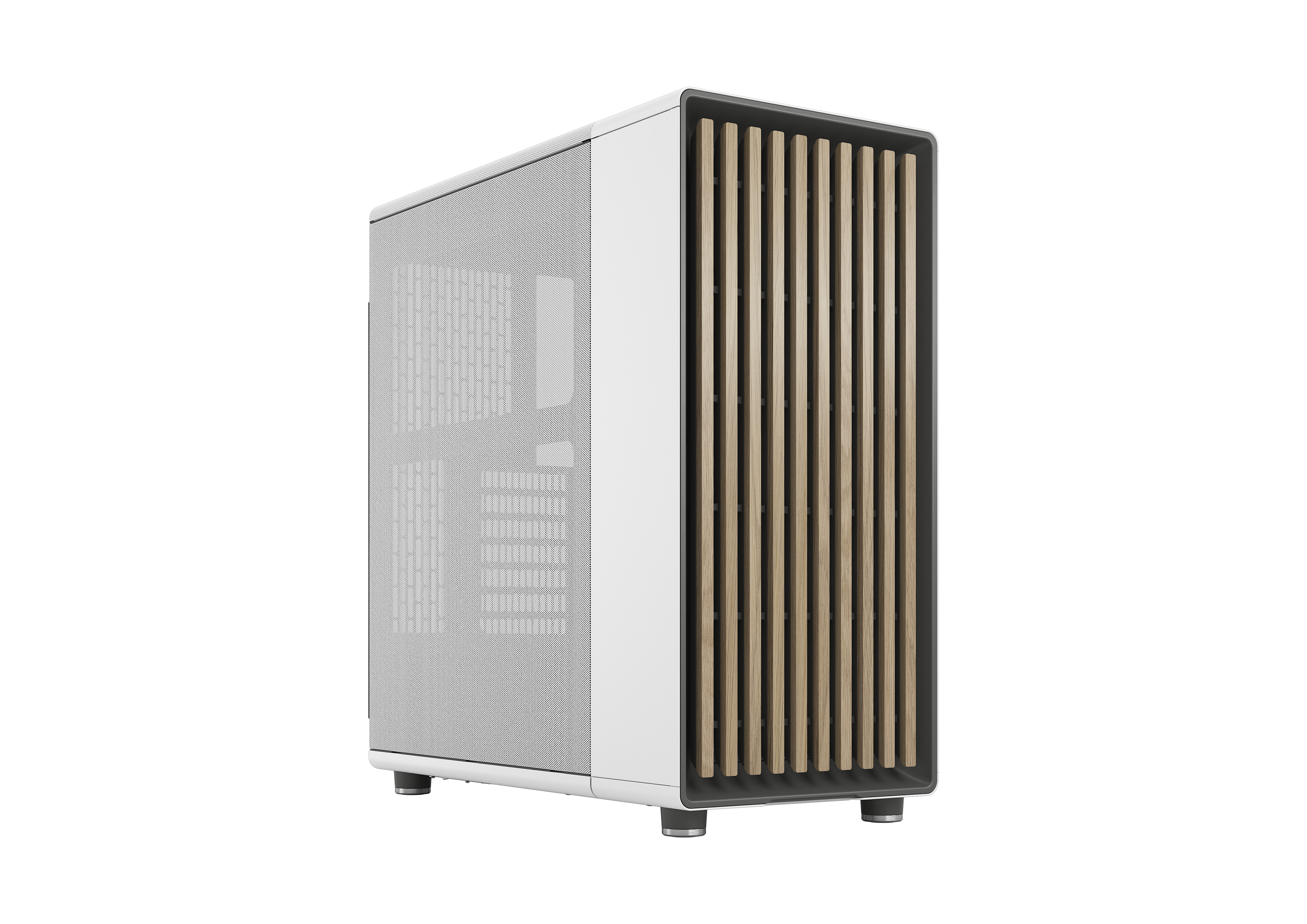 Fractal Design North Chalk White Gaming Gehäuse Mesh Seitenfenster