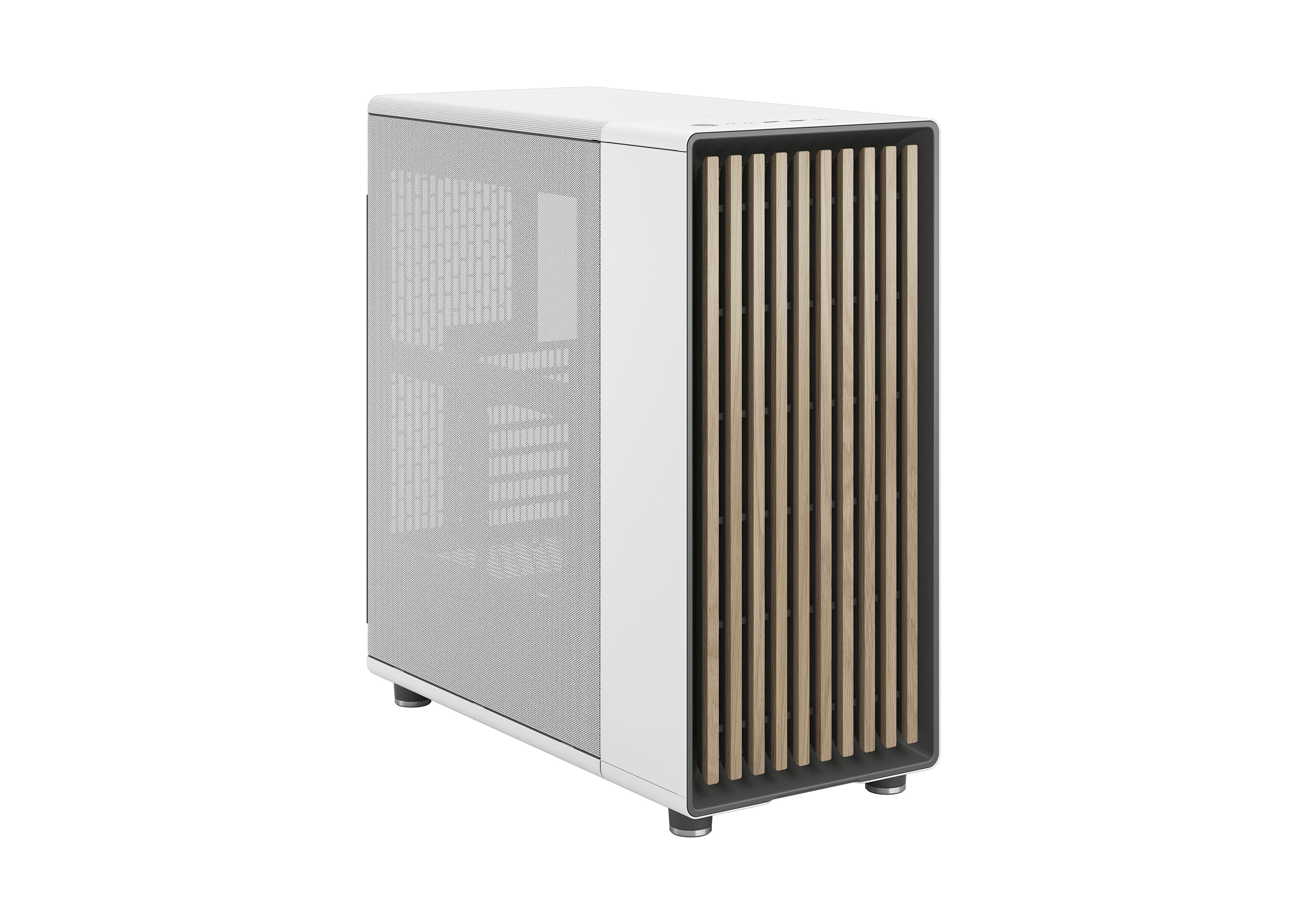 Fractal Design North Chalk White Gaming Gehäuse Mesh Seitenfenster