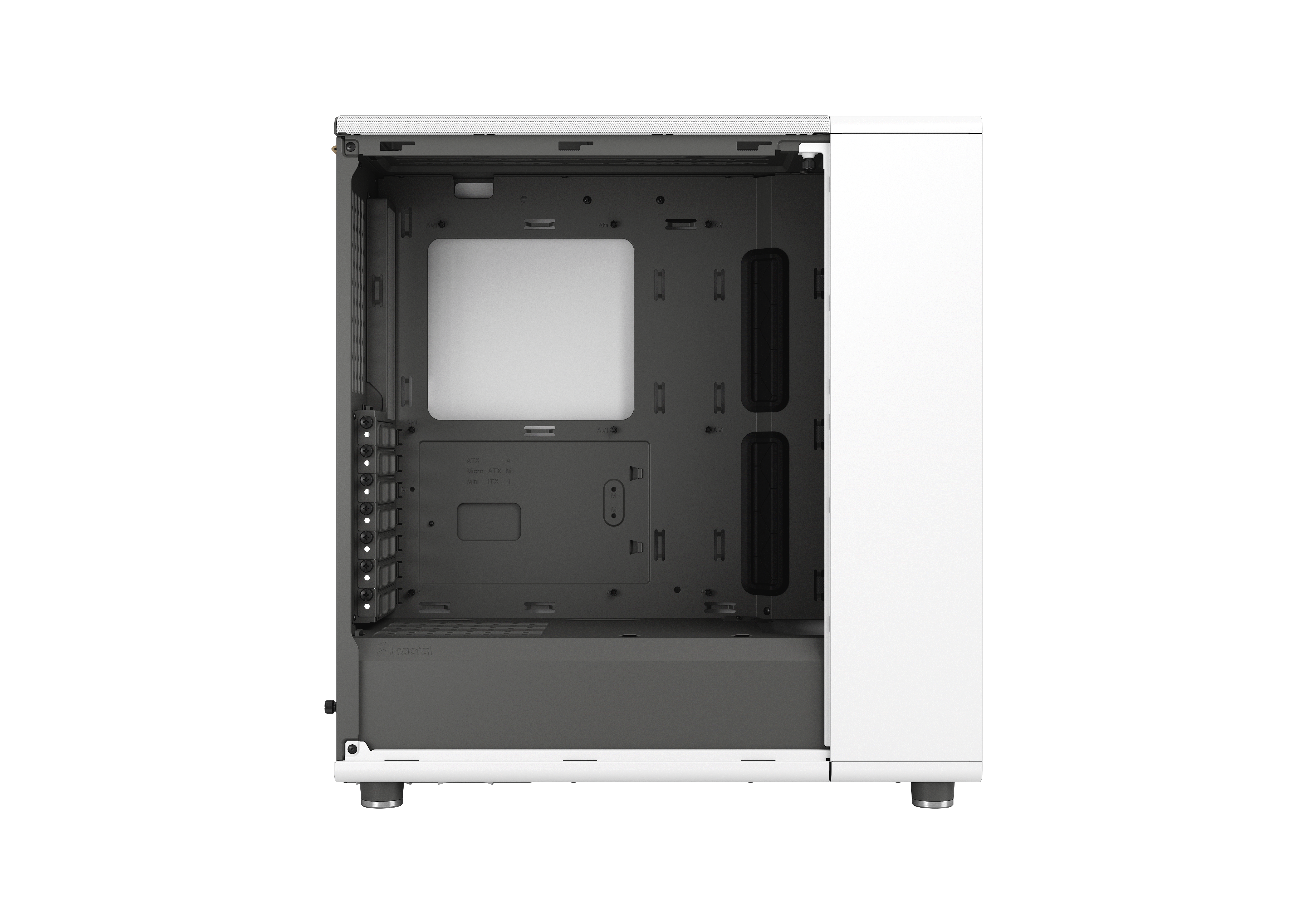 Fractal Design North Chalk White Gaming Gehäuse Mesh Seitenfenster