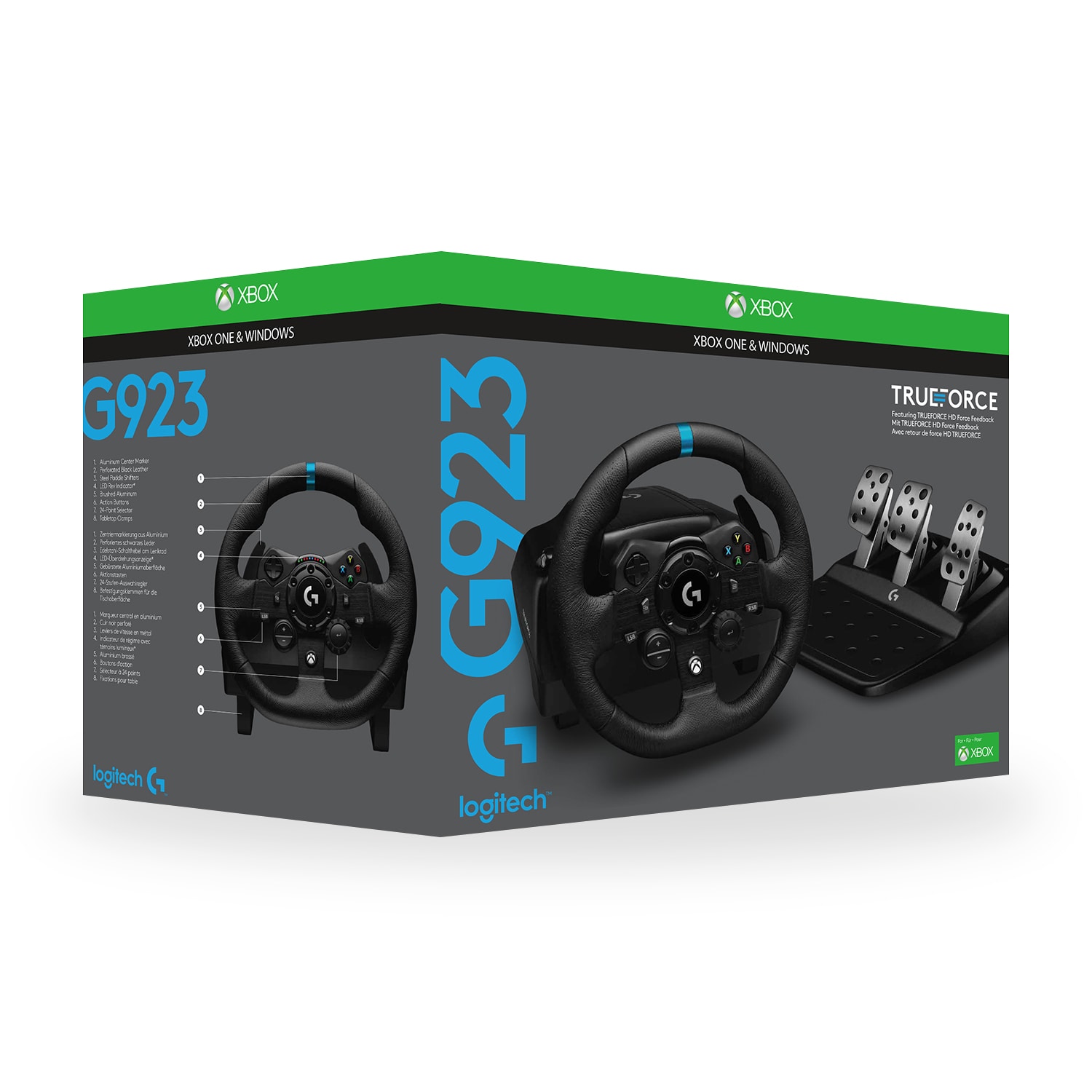 Fast Neu! Logitech G G923 TRUEFORCE Gaming Rennlenkrad + Schalthebel -  Setup für PC & Xbox, € 249,- (1190 Wien) - willhaben