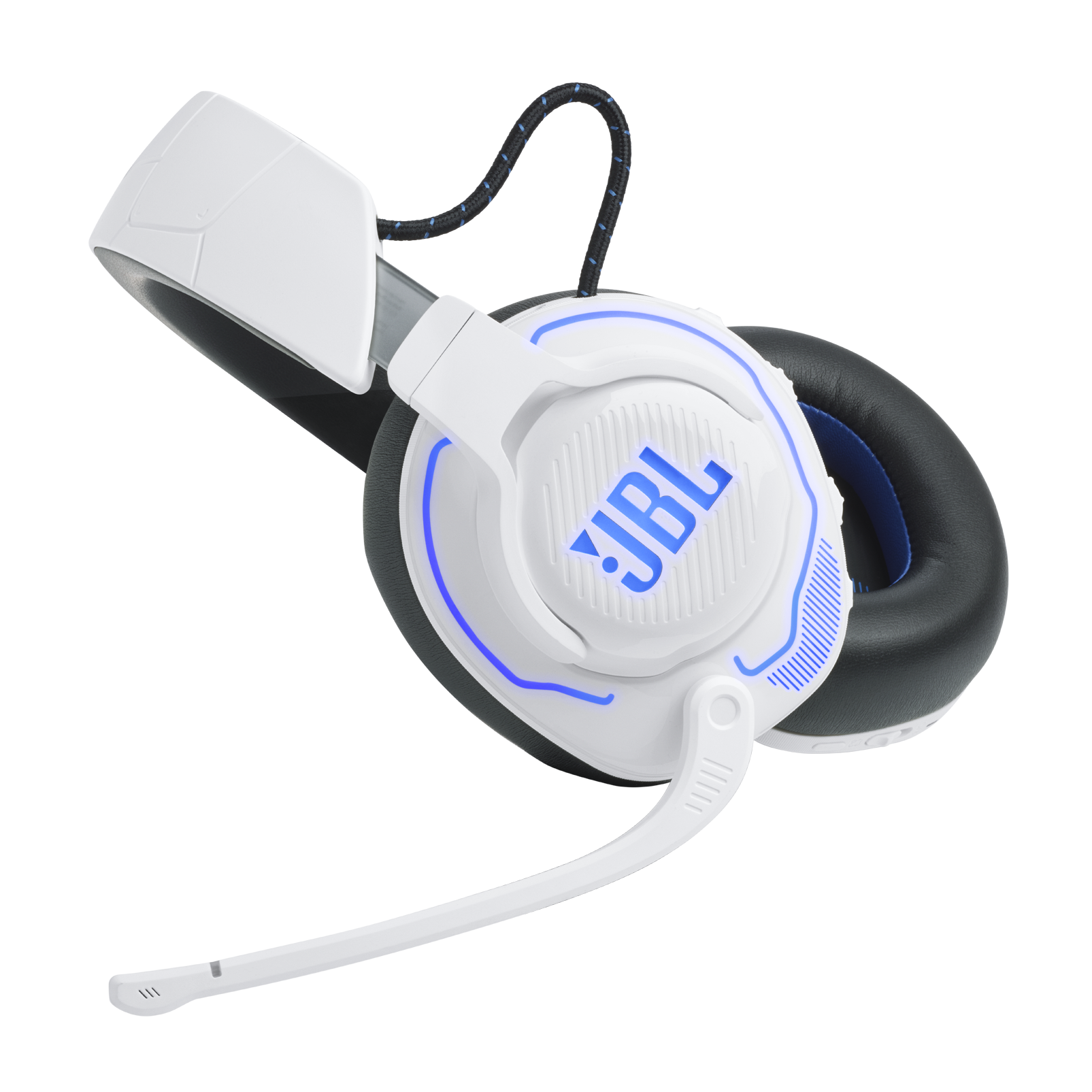 JBL Quantum 910 P Wireless Over-Ear-Gaming-Headset, Weiß/Blau