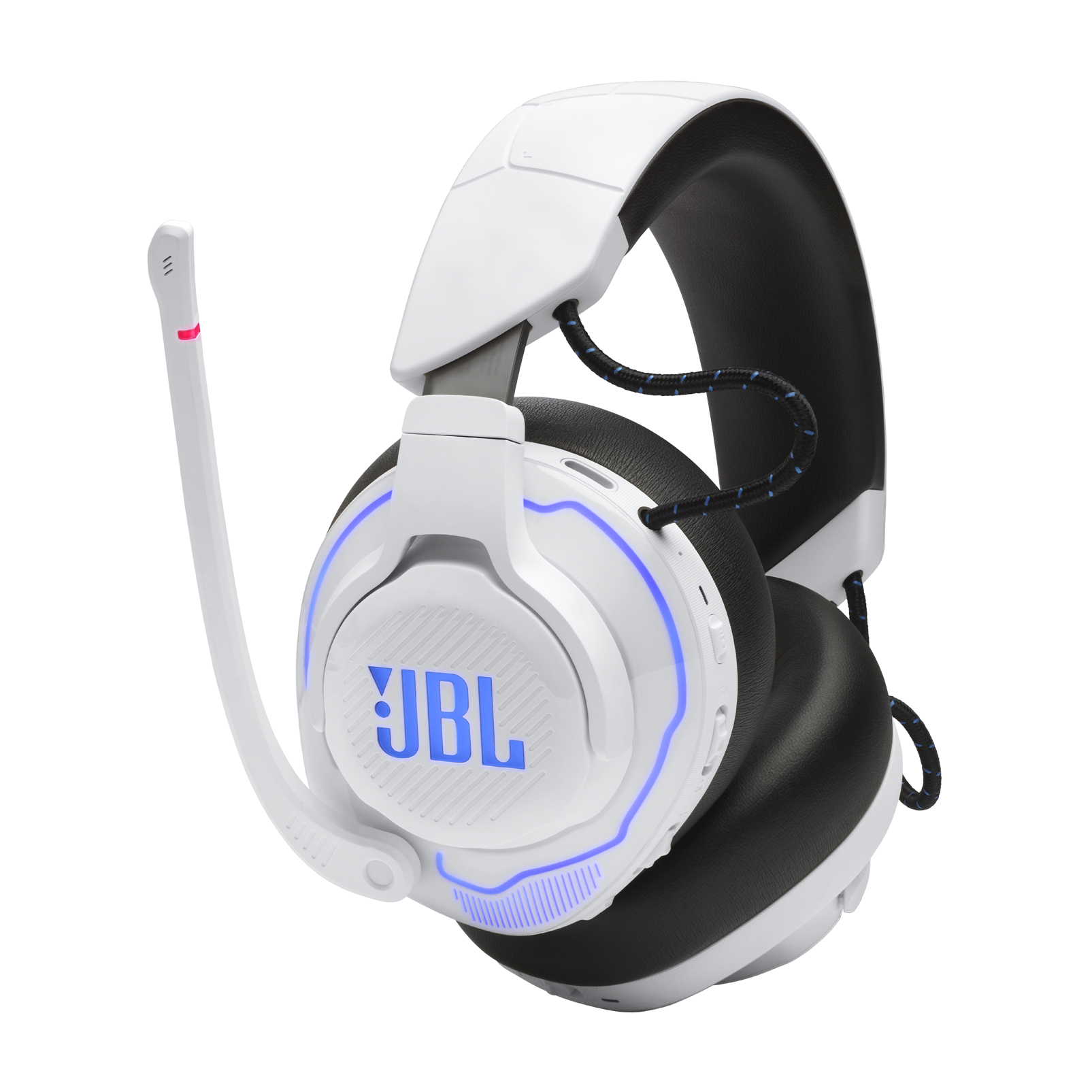 JBL Quantum 910 P Wireless Over-Ear-Gaming-Headset, Weiß/Blau