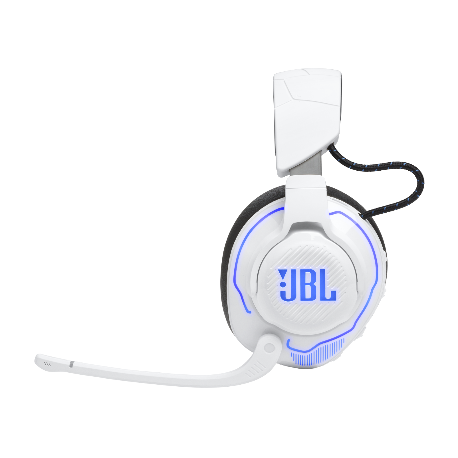 JBL Quantum 910 P Wireless Over-Ear-Gaming-Headset, Weiß/Blau