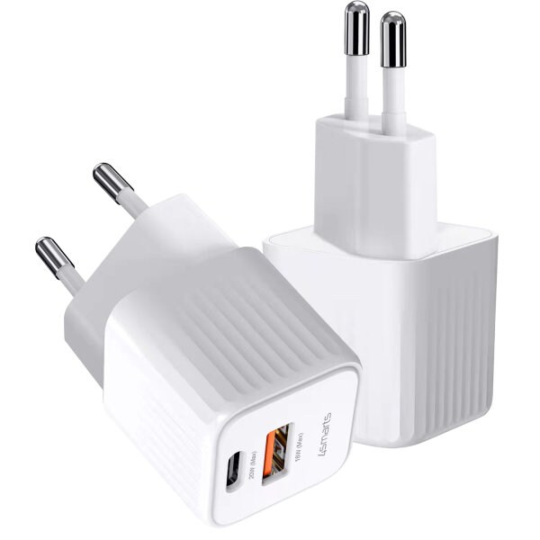 4smarts VoltPlug Duos Mini PD 20W + USB-C Kabel weiß