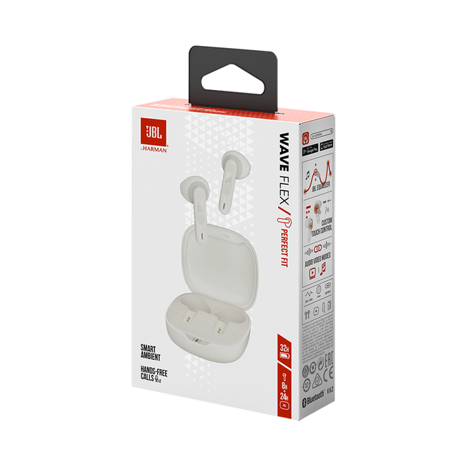 JBL Wave Flex True Wireless In-Ear Bluetooth Kopfhörer weiß