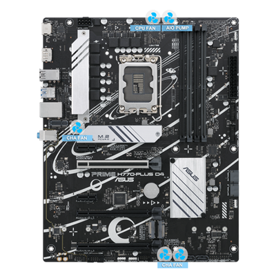 ASUS PRIME H770-PLUS D4 ATX Mainboard Sockel 1700 DP/HDMI/USB-C