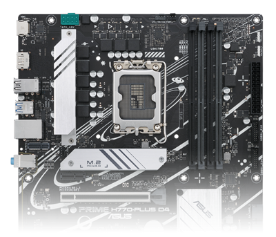 ASUS PRIME H770-PLUS D4 ATX Mainboard Sockel 1700 DP/HDMI/USB-C