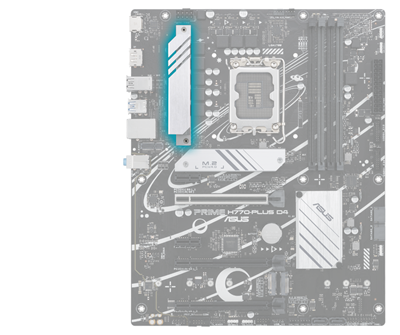 ASUS PRIME H770-PLUS D4 ATX Mainboard Sockel 1700 DP/HDMI/USB-C