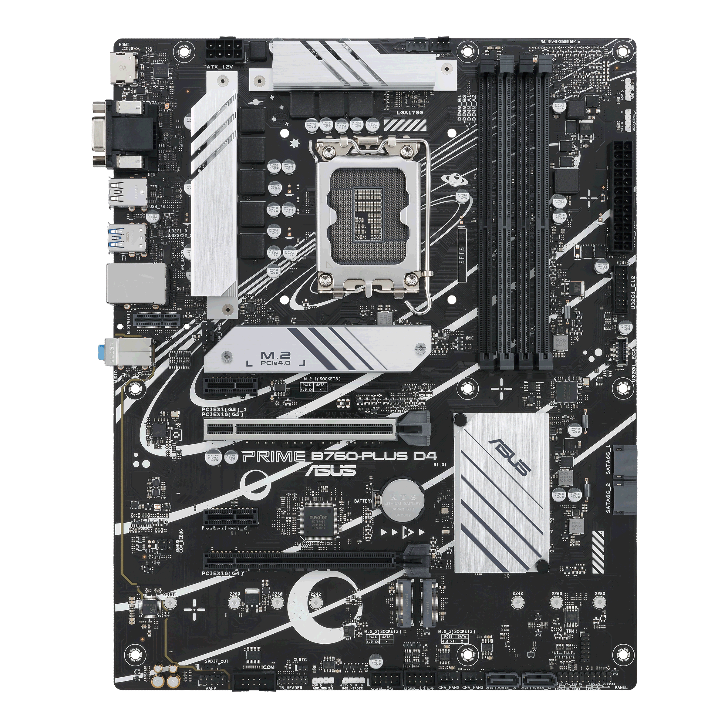 ASUS PRIME B760-PLUS D4 ATX Mainboard Sockel 1700 DP/HDMI/VGA/USB-C