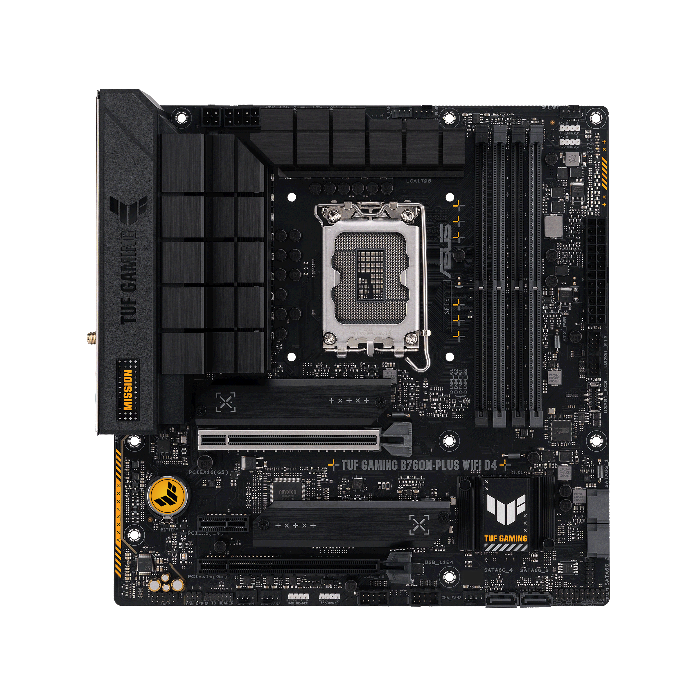 ASUS TUF GAMING B760M-PLUS WIFI D4 ATX Mainboard Sockel 1700 DP/HDMI/USB-C