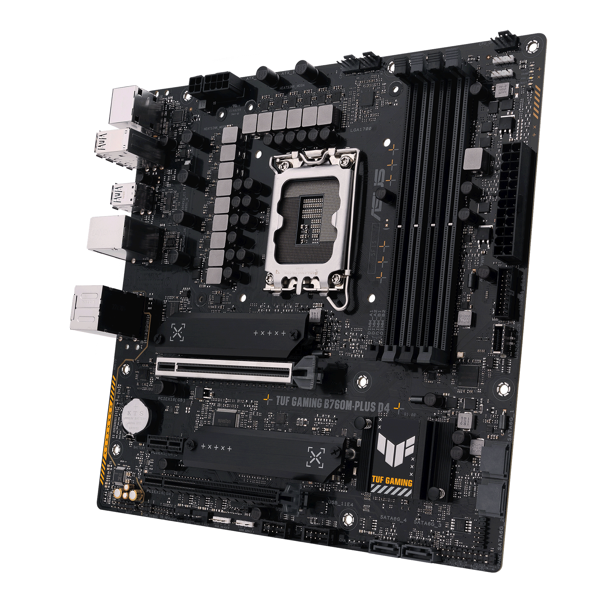 ASUS TUF GAMING B760M-PLUS D4 ATX Mainboard Sockel 1700 DP/HDMI/USB-C