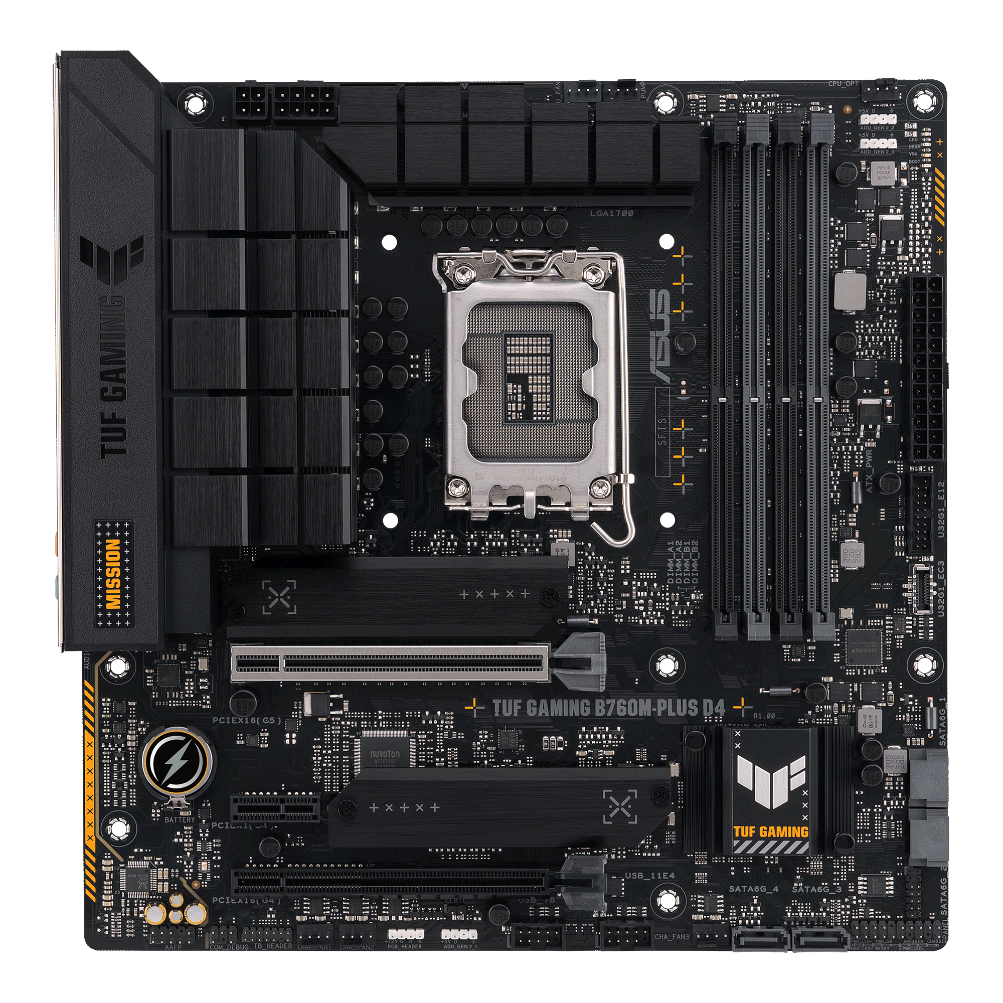 ASUS TUF GAMING B760M-PLUS D4 ATX Mainboard Sockel 1700 DP/HDMI/USB-C