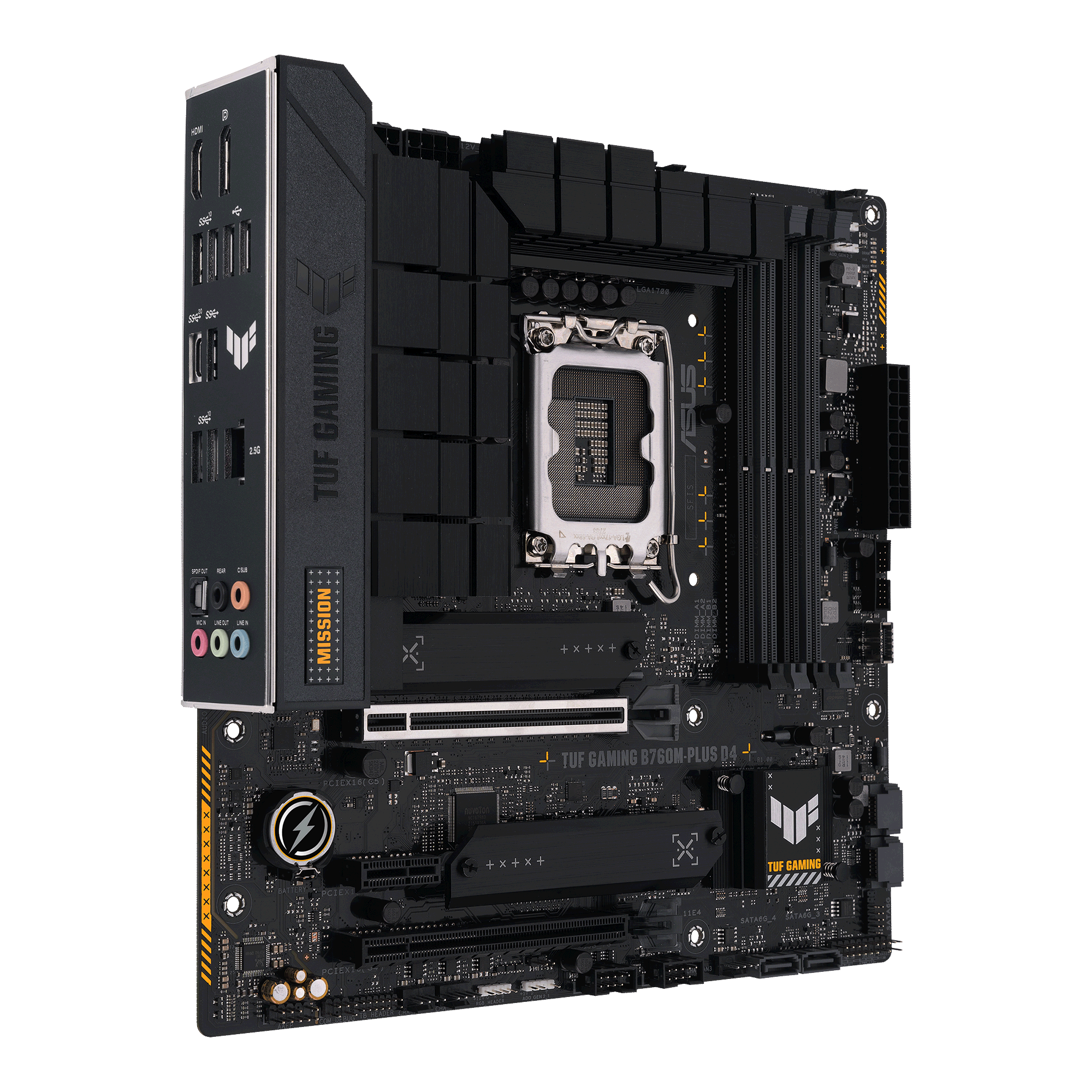 ASUS TUF GAMING B760M-PLUS D4 ATX Mainboard Sockel 1700 DP/HDMI/USB-C