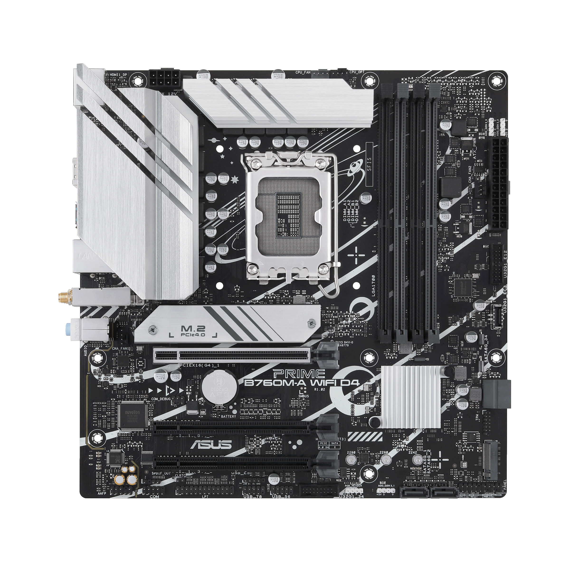 ASUS PRIME B760M-A WIFI D4 ATX Mainboard Sockel 1700 DP/HDMI/USB-A