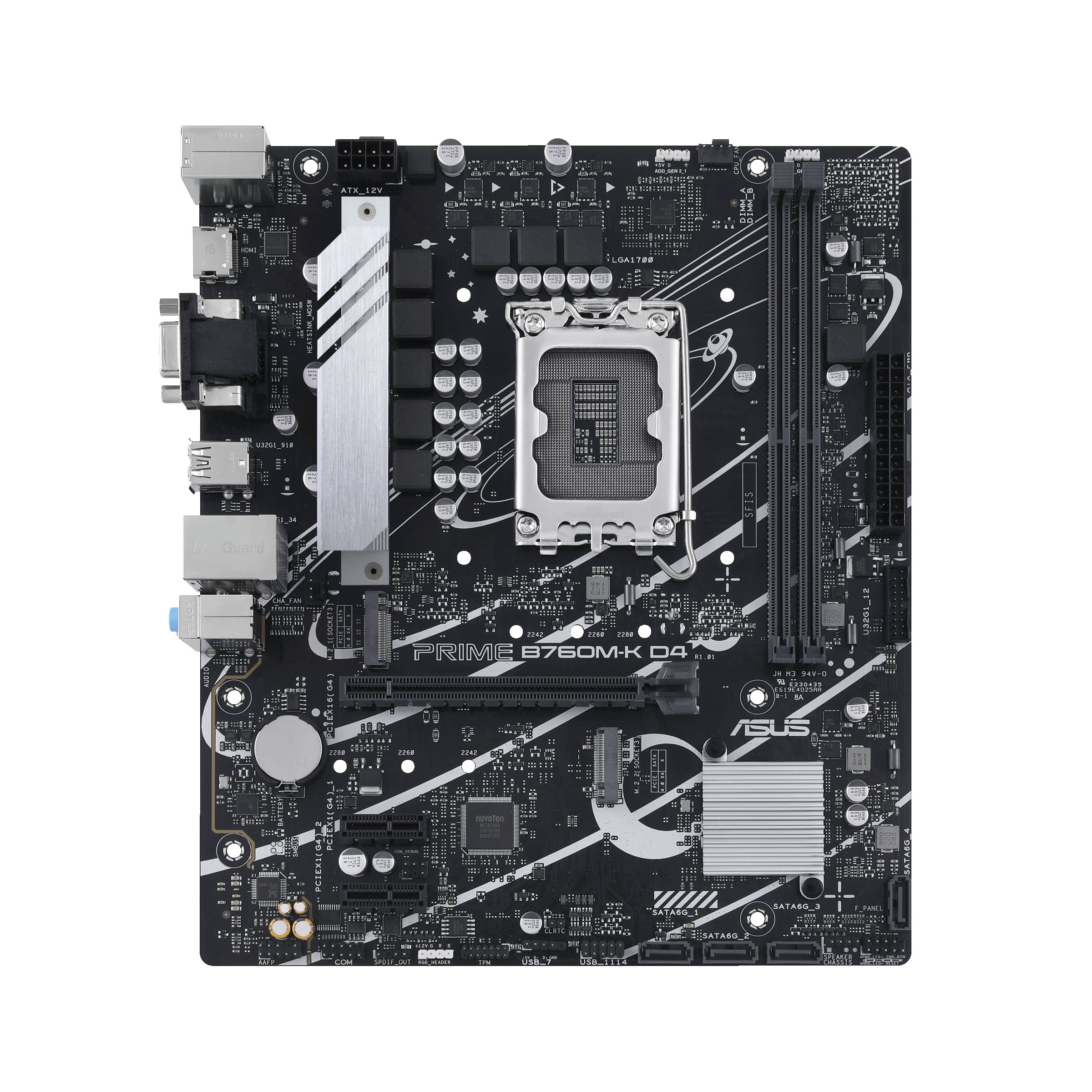 ASUS PRIME B760M-K D4 ATX Mainboard Sockel 1700 DP/HDMI/USB-A