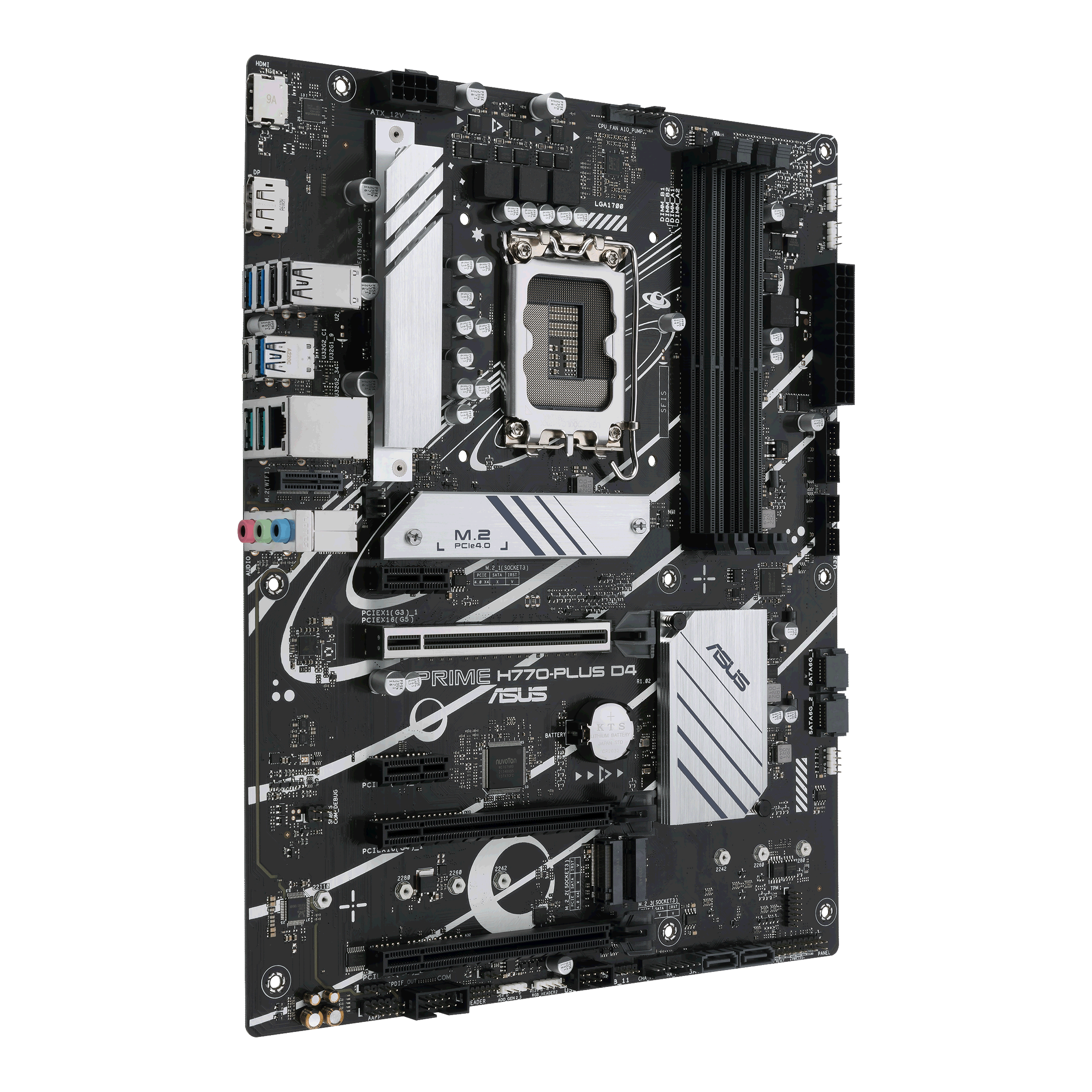 ASUS PRIME H770-PLUS D4 ATX Mainboard Sockel 1700 DP/HDMI/USB-C