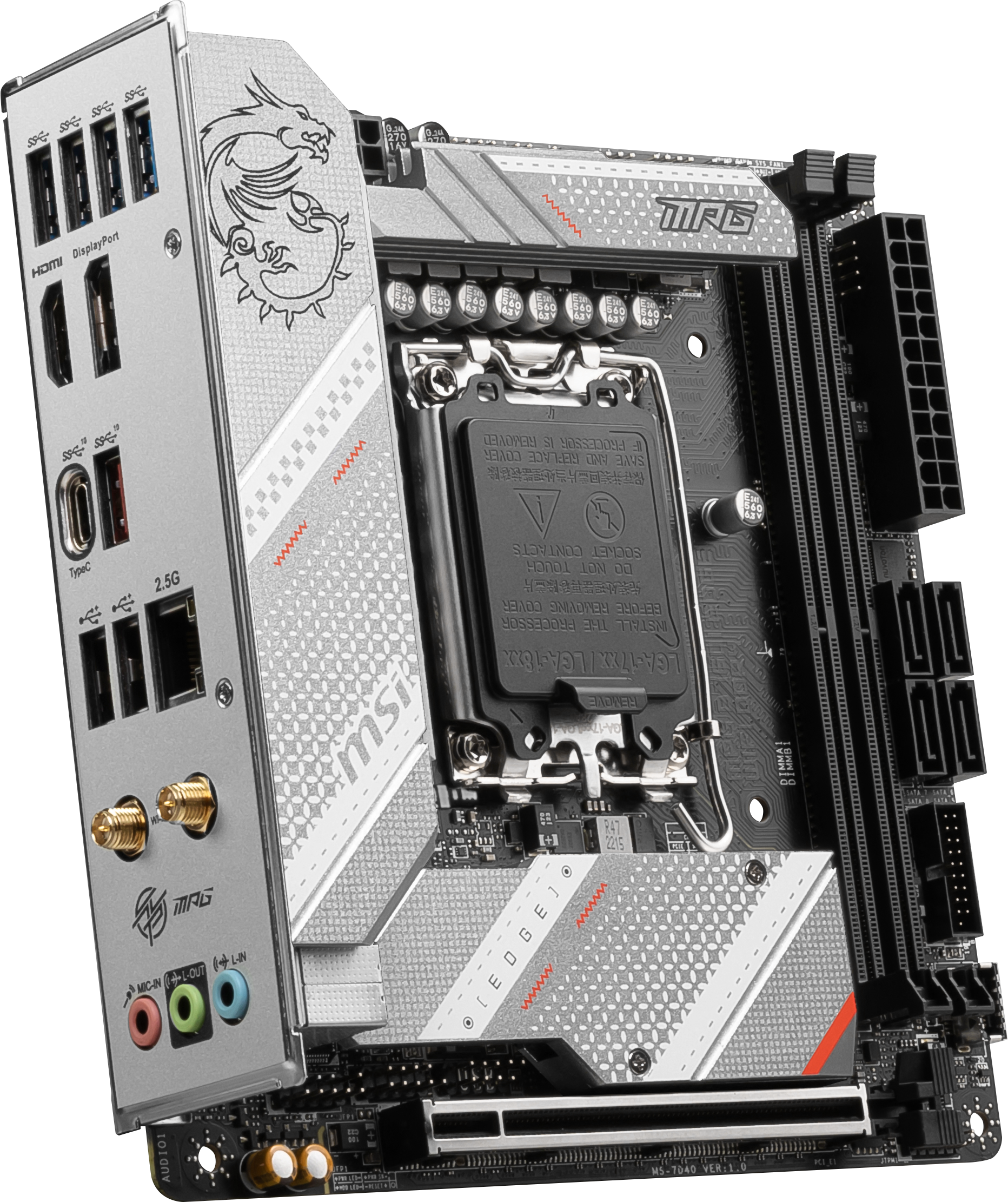 MSI MPG B760I EDGE WIFI mITX Mainboard Sockel 1700 M.2/DP/HDMI/WIFI/BT