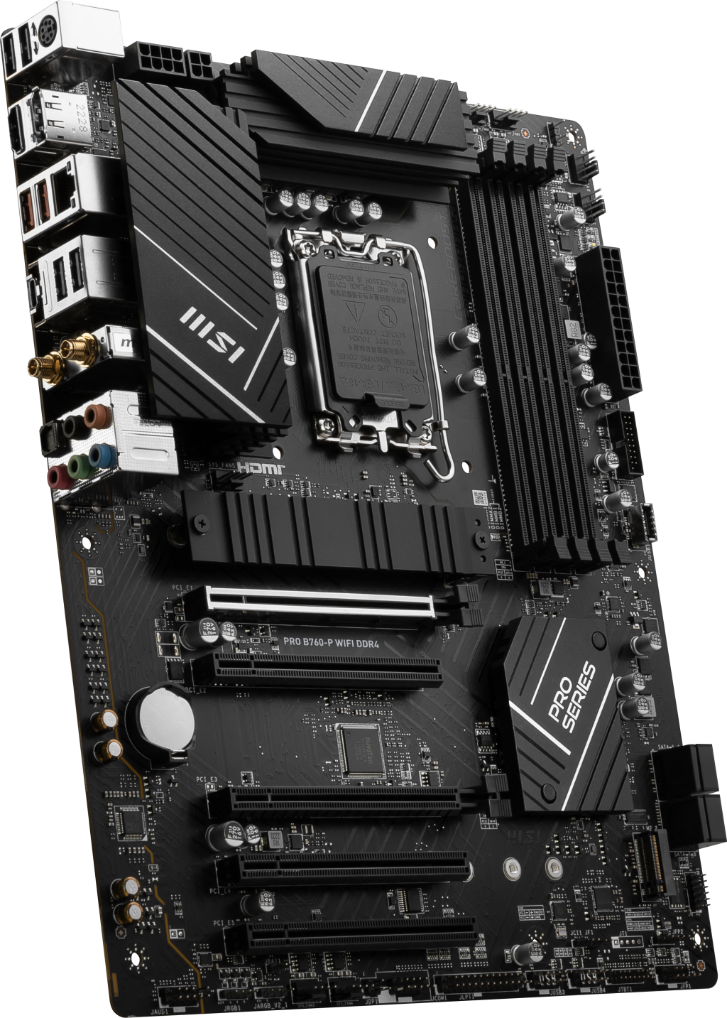 MSI PRO B760-P WIFI DDR4 ATX Mainboard Sockel 1700 M.2/HDMI/USB-C