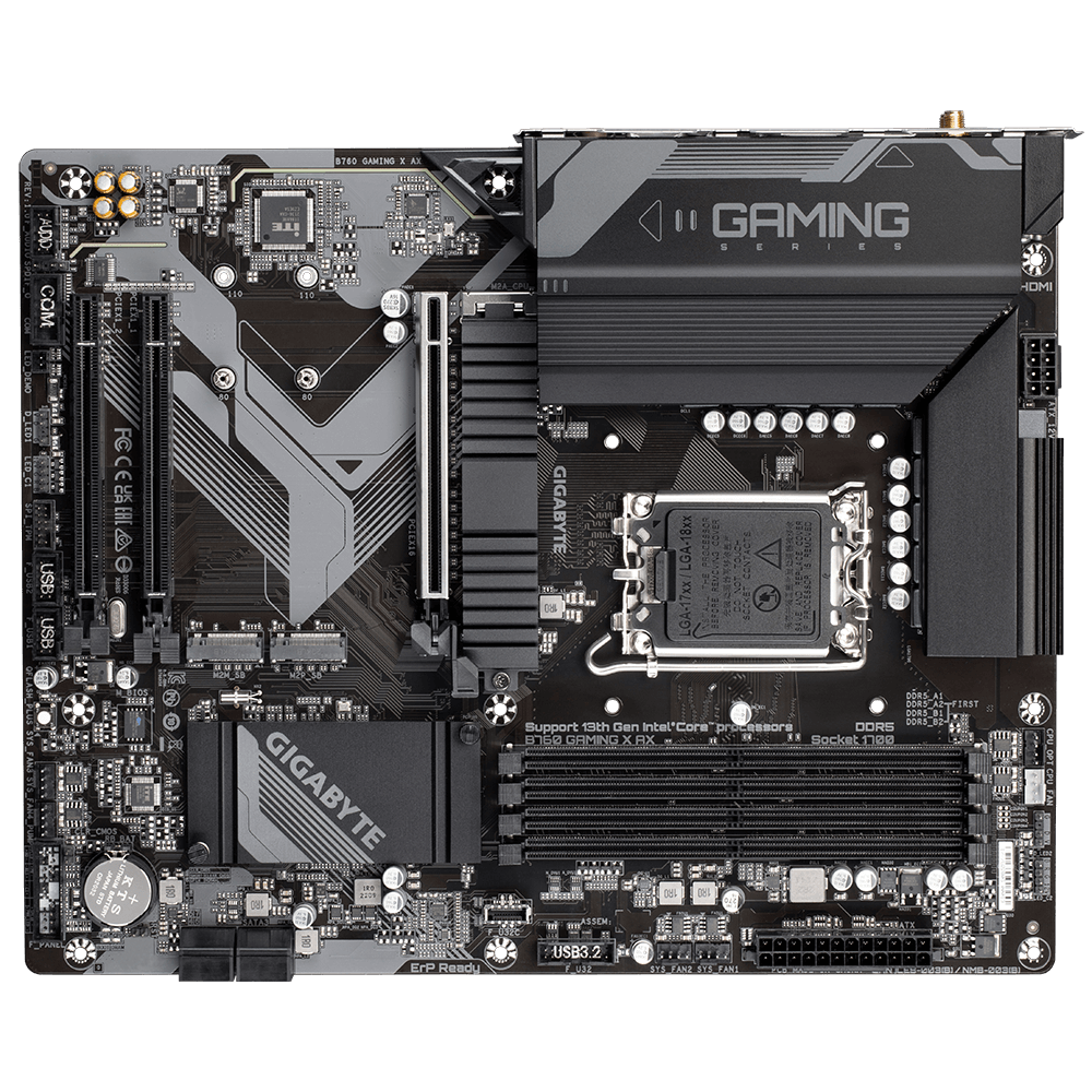 GIGABYTE B760 GAMING X AX ATX Mainboard Sockel 1700 M.2/HDMI/DP/WIFI/BT