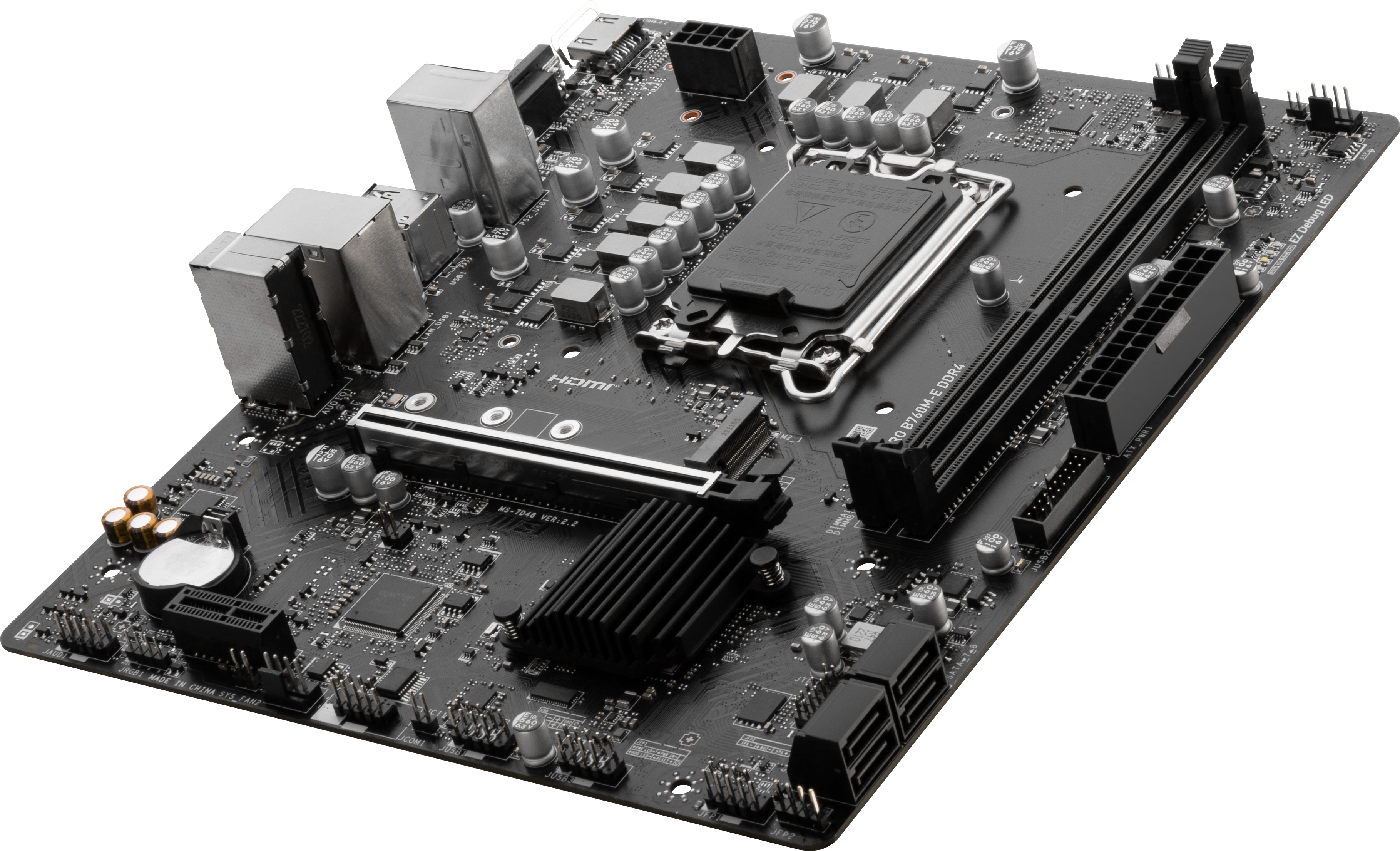 MSI PRO B760M-E DDR4 mATX Mainboard Sockel 1700 M.2/HDMI/VGA/USB3.2