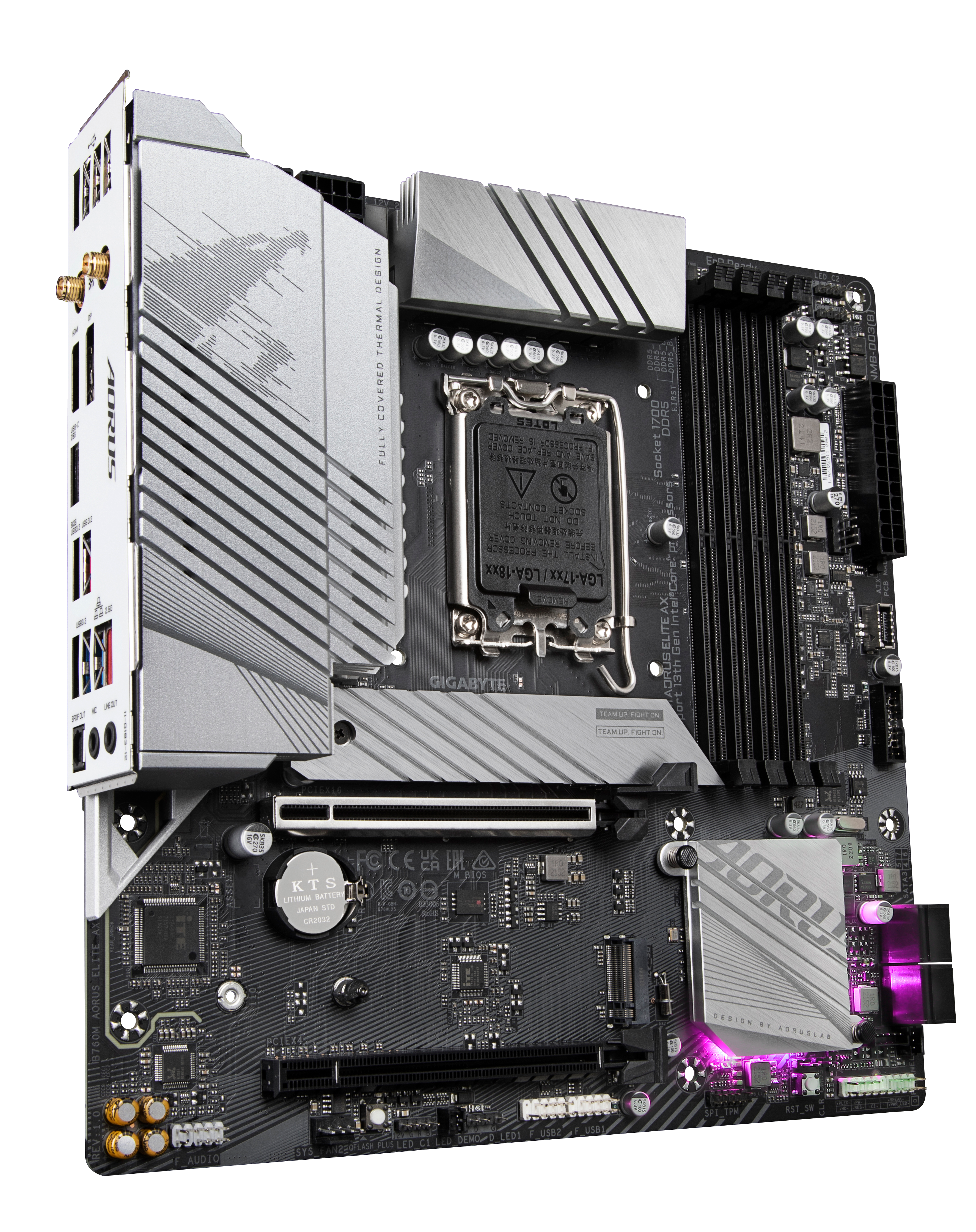 GIGABYTE B760M AORUS ELITE AX uATX Mainboard Sockel 1700 M.2/HDMI/DP/WIFI/BT