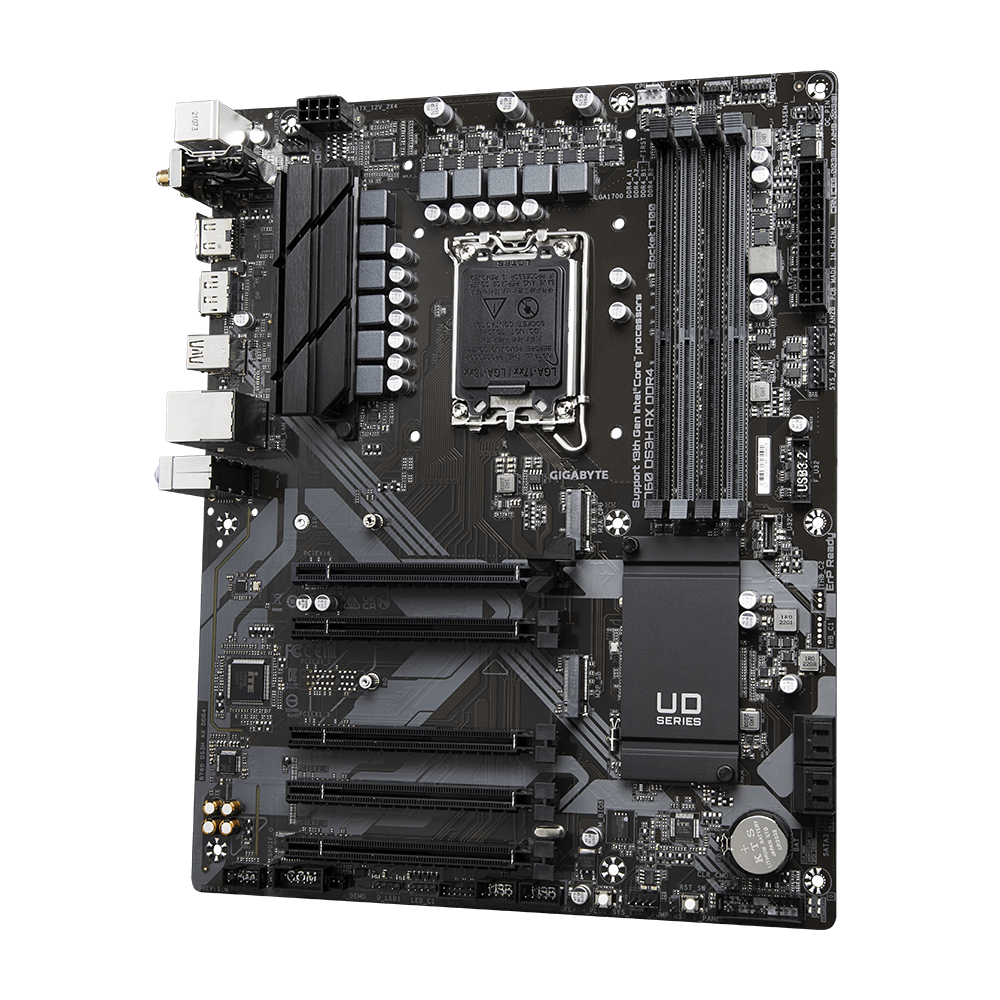 GIGABYTE B760 DS3H AX DDR4 ATX Mainboard Sockel 1700 M.2/HDMI/DP/WIFI/BT