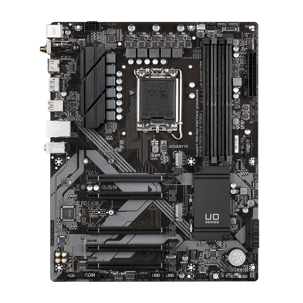 GIGABYTE B760 DS3H AX DDR4 ATX Mainboard Sockel 1700 M.2/HDMI/DP/WIFI/BT